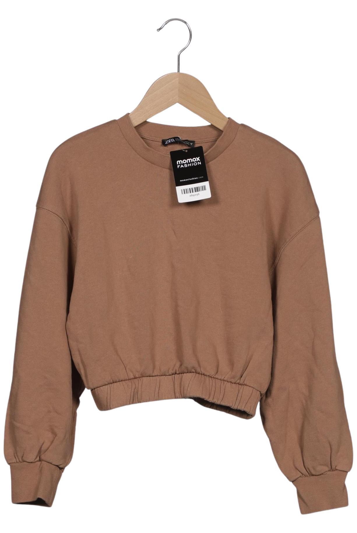 

Zara Damen Sweatshirt, braun, Gr. 36