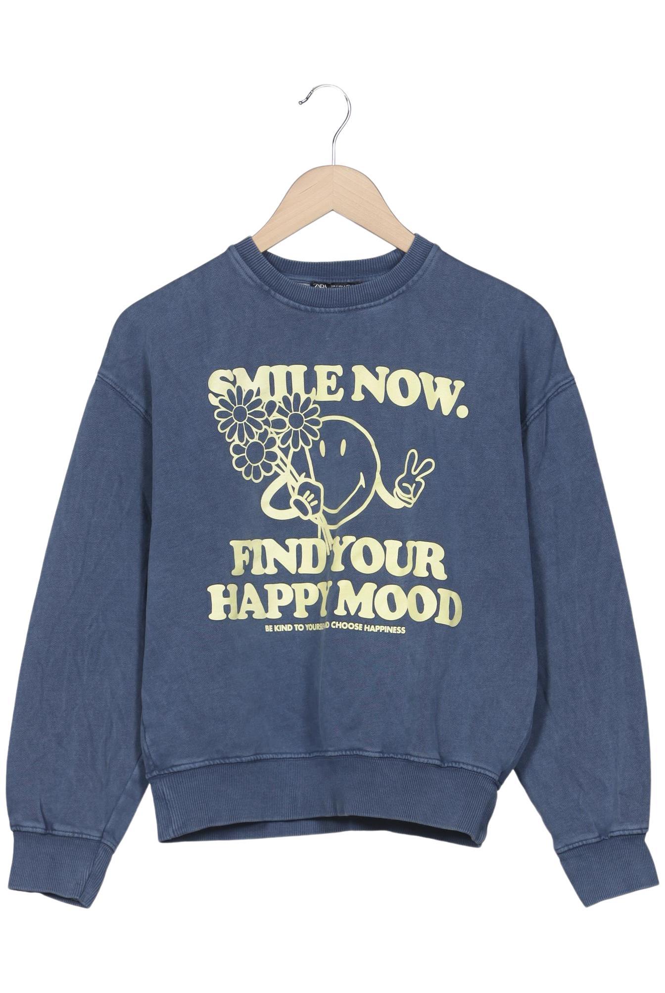 

Zara Damen Sweatshirt, blau, Gr. 36