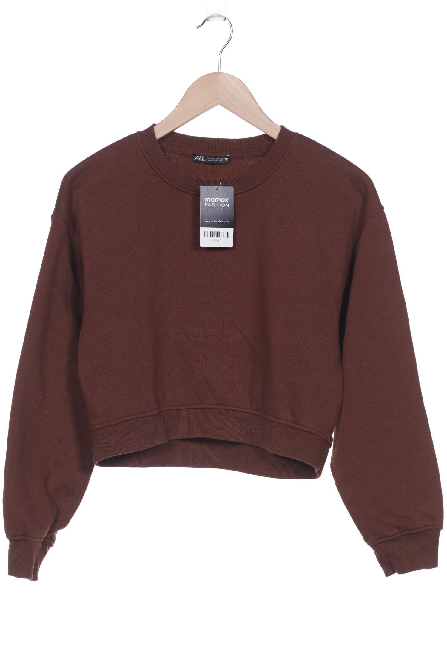 

Zara Damen Sweatshirt, braun, Gr. 36