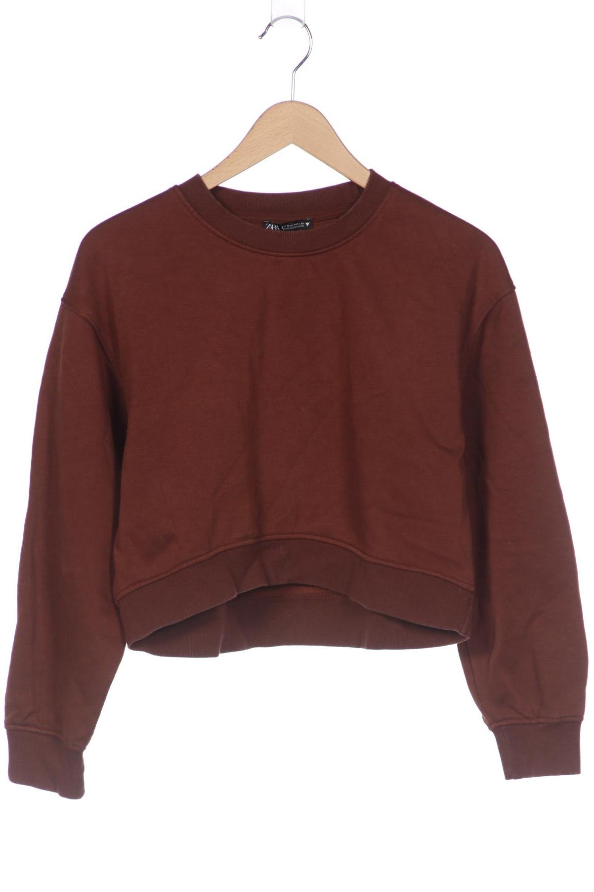 

Zara Damen Sweatshirt, braun, Gr. 38