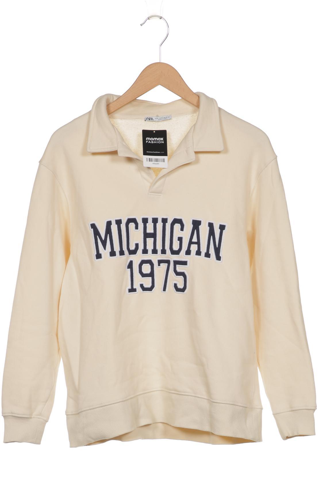 

Zara Damen Sweatshirt, cremeweiß, Gr. 38