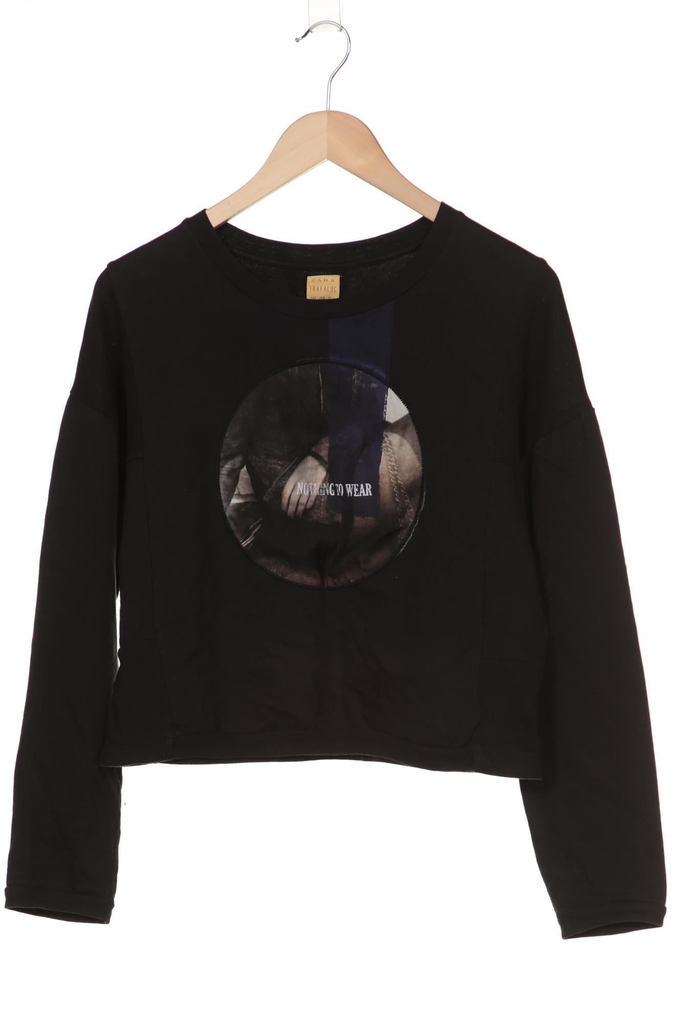 

ZARA Damen Sweatshirt, schwarz