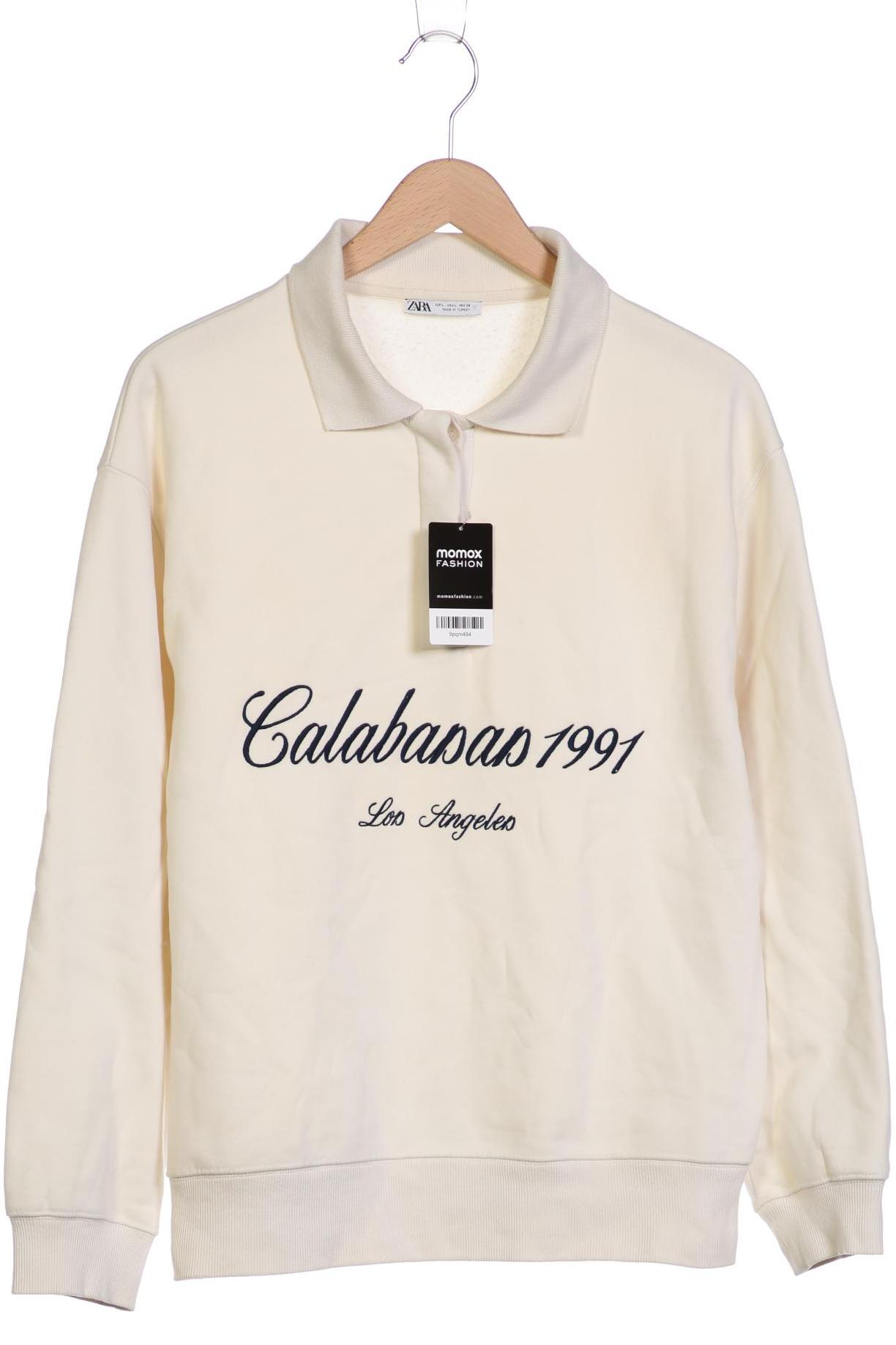 

Zara Damen Sweatshirt, cremeweiß, Gr. 42