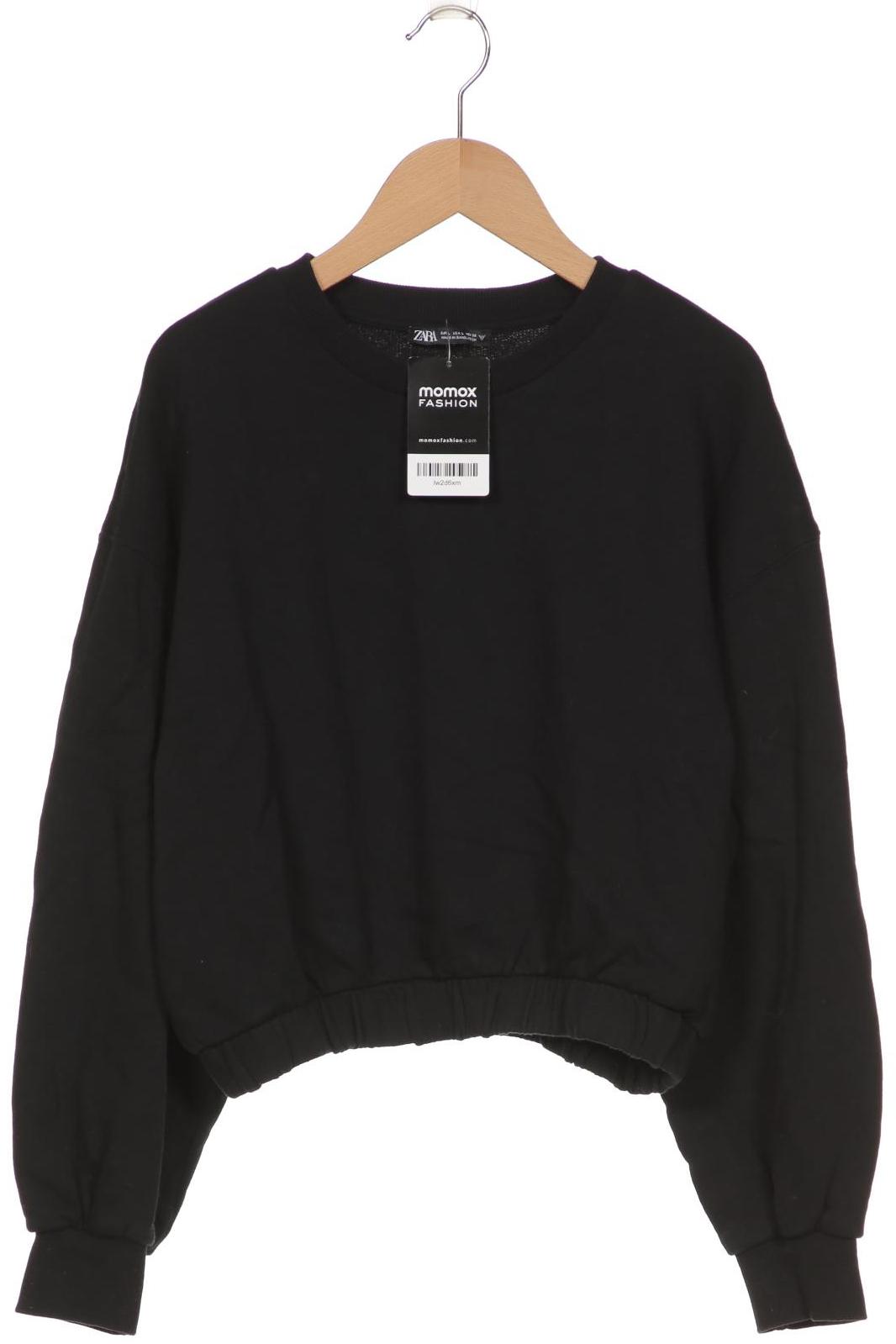 

ZARA Damen Sweatshirt, schwarz