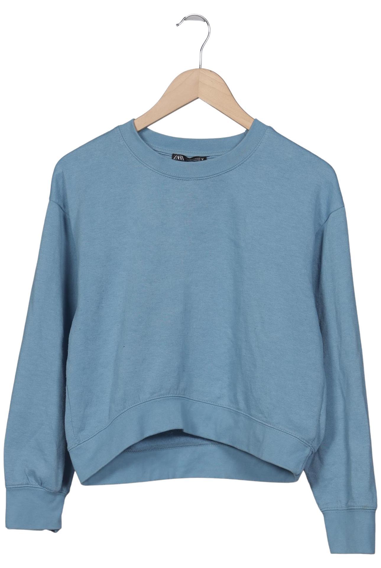 

Zara Damen Sweatshirt, hellblau, Gr. 38
