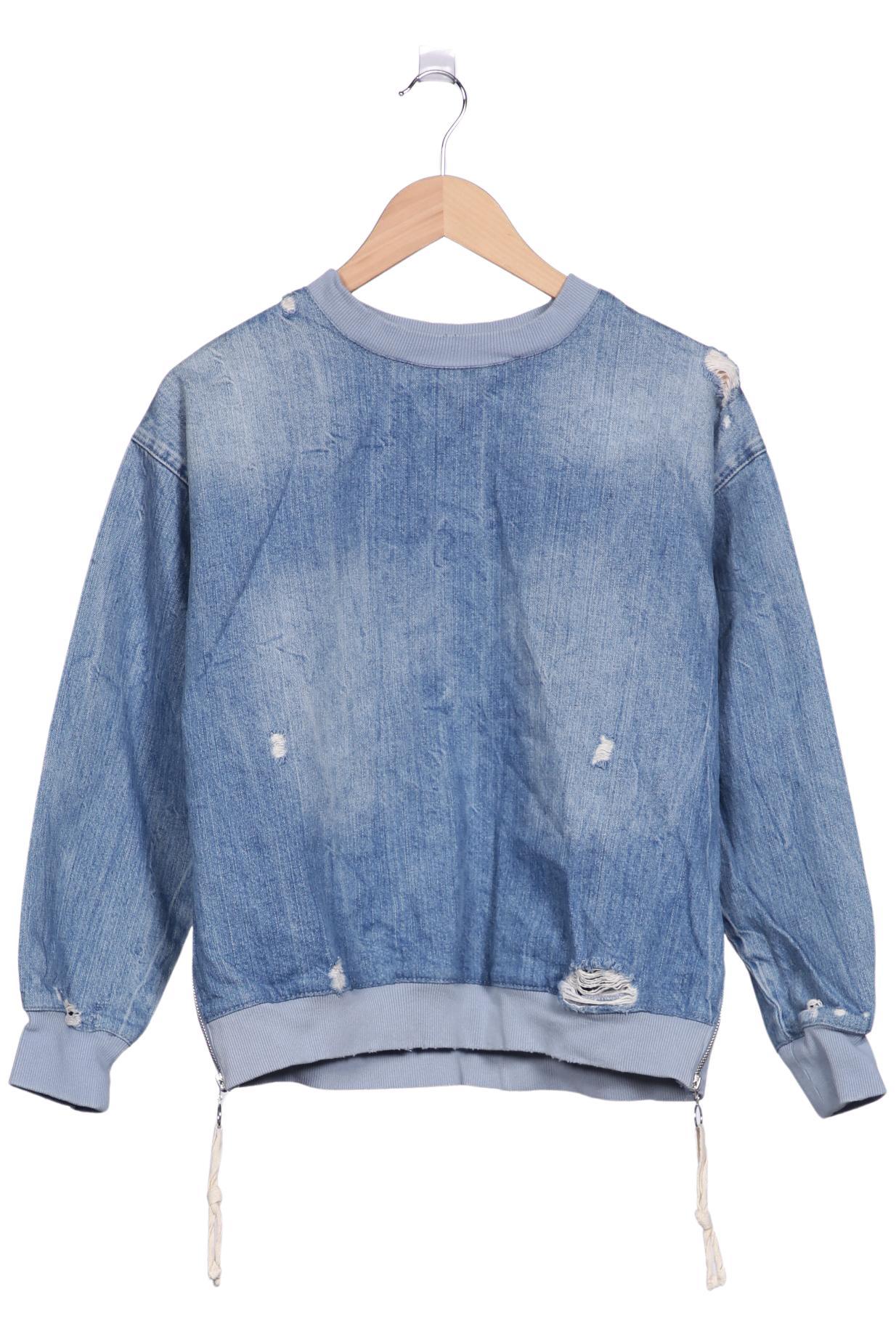

Zara Damen Sweatshirt, blau, Gr. 36