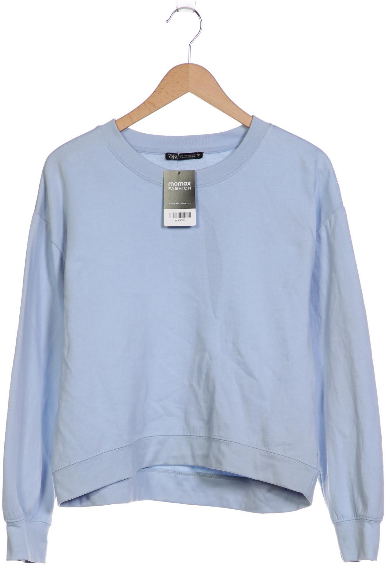 

Zara Damen Sweatshirt, hellblau, Gr. 42