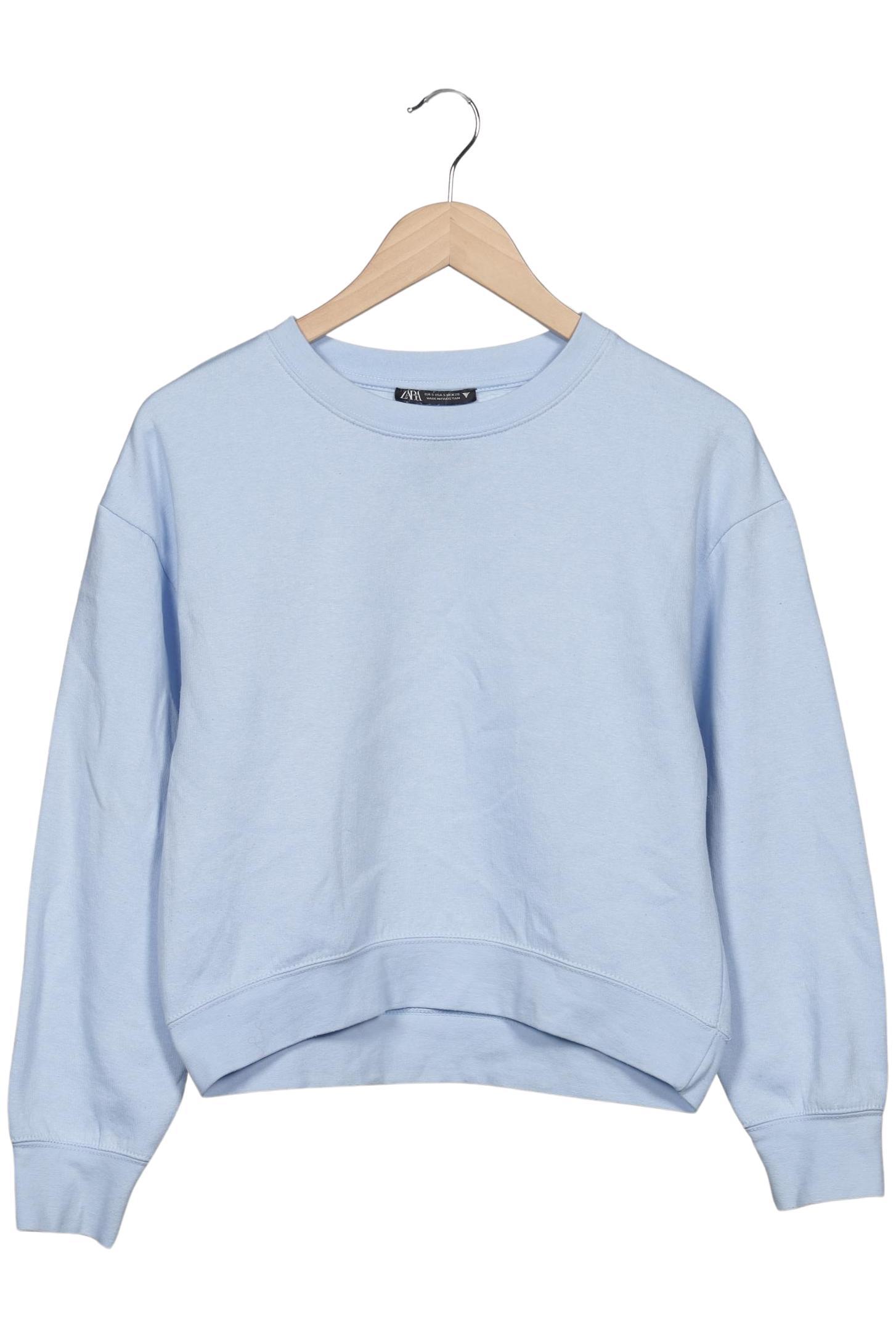 

Zara Damen Sweatshirt, hellblau, Gr. 36