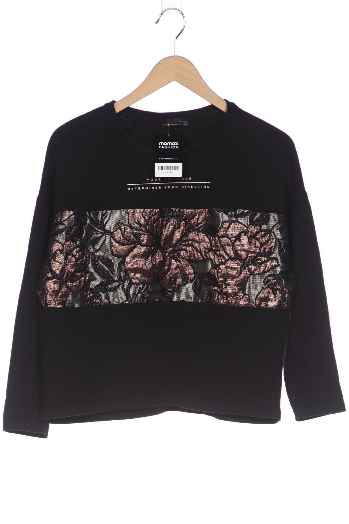 

ZARA Damen Sweatshirt, schwarz