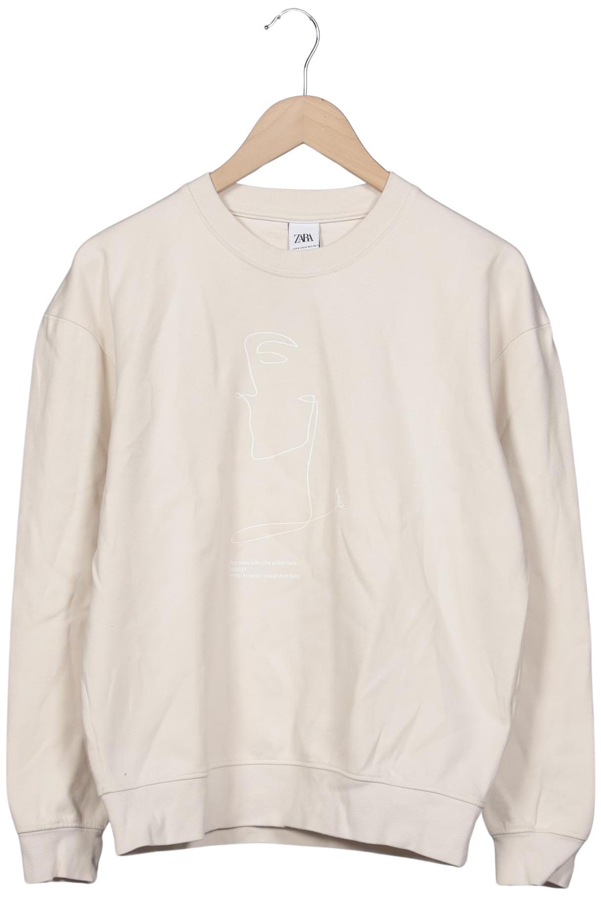 

Zara Damen Sweatshirt, cremeweiß, Gr. 36