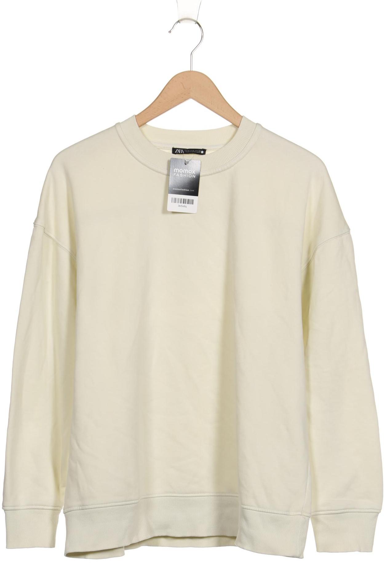 

Zara Damen Sweatshirt, cremeweiß, Gr. 36
