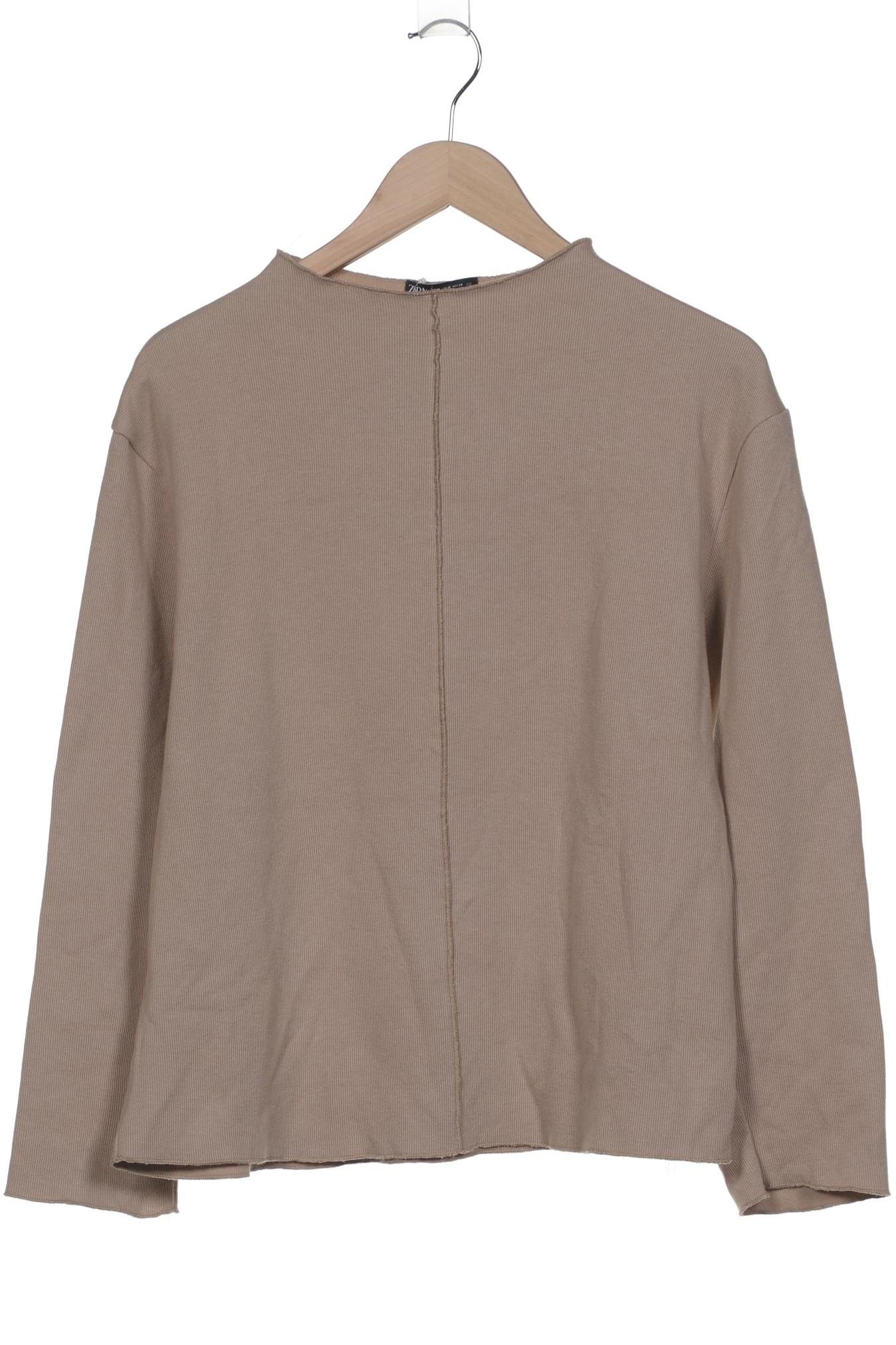 

Zara Damen Sweatshirt, beige, Gr. 38