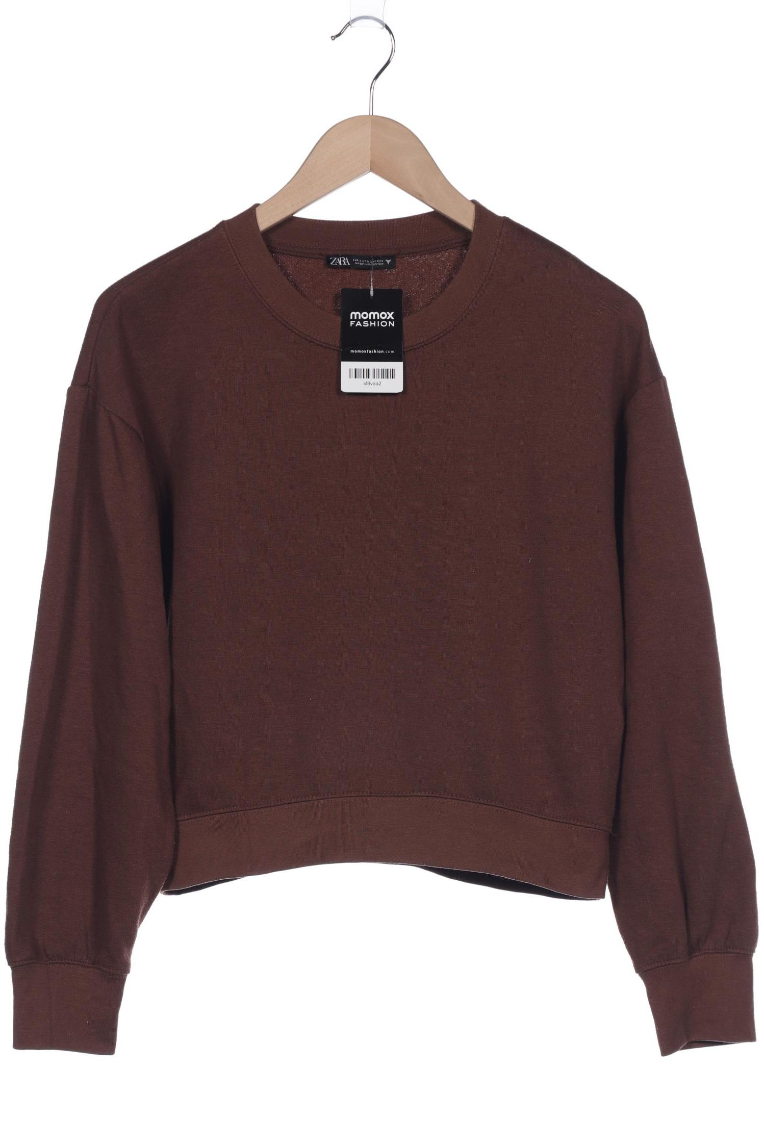 

Zara Damen Sweatshirt, braun, Gr. 36