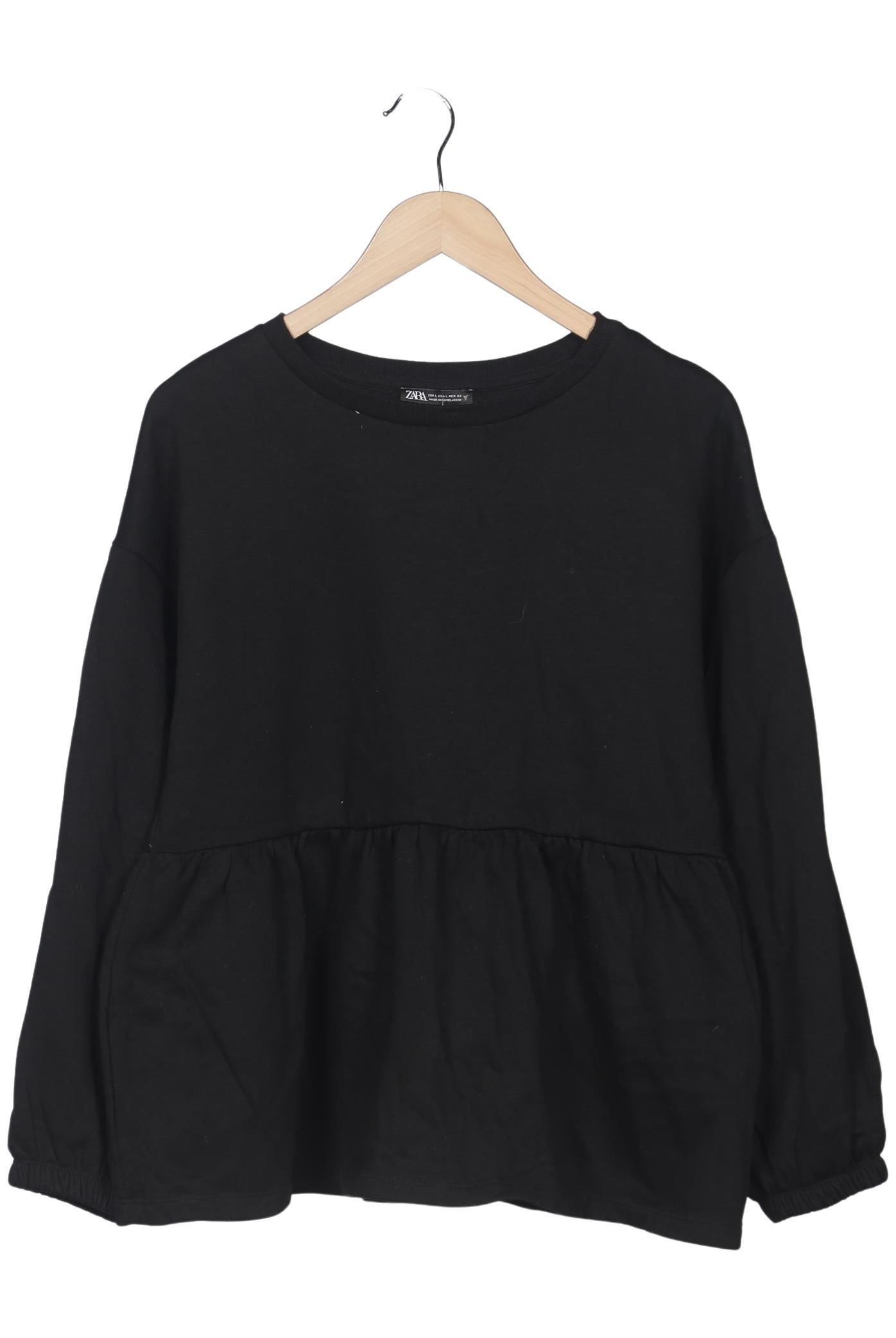 

Zara Damen Sweatshirt, schwarz, Gr. 42