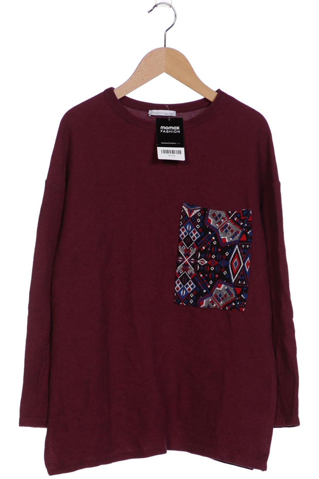 

Zara Damen Sweatshirt, bordeaux, Gr. 36
