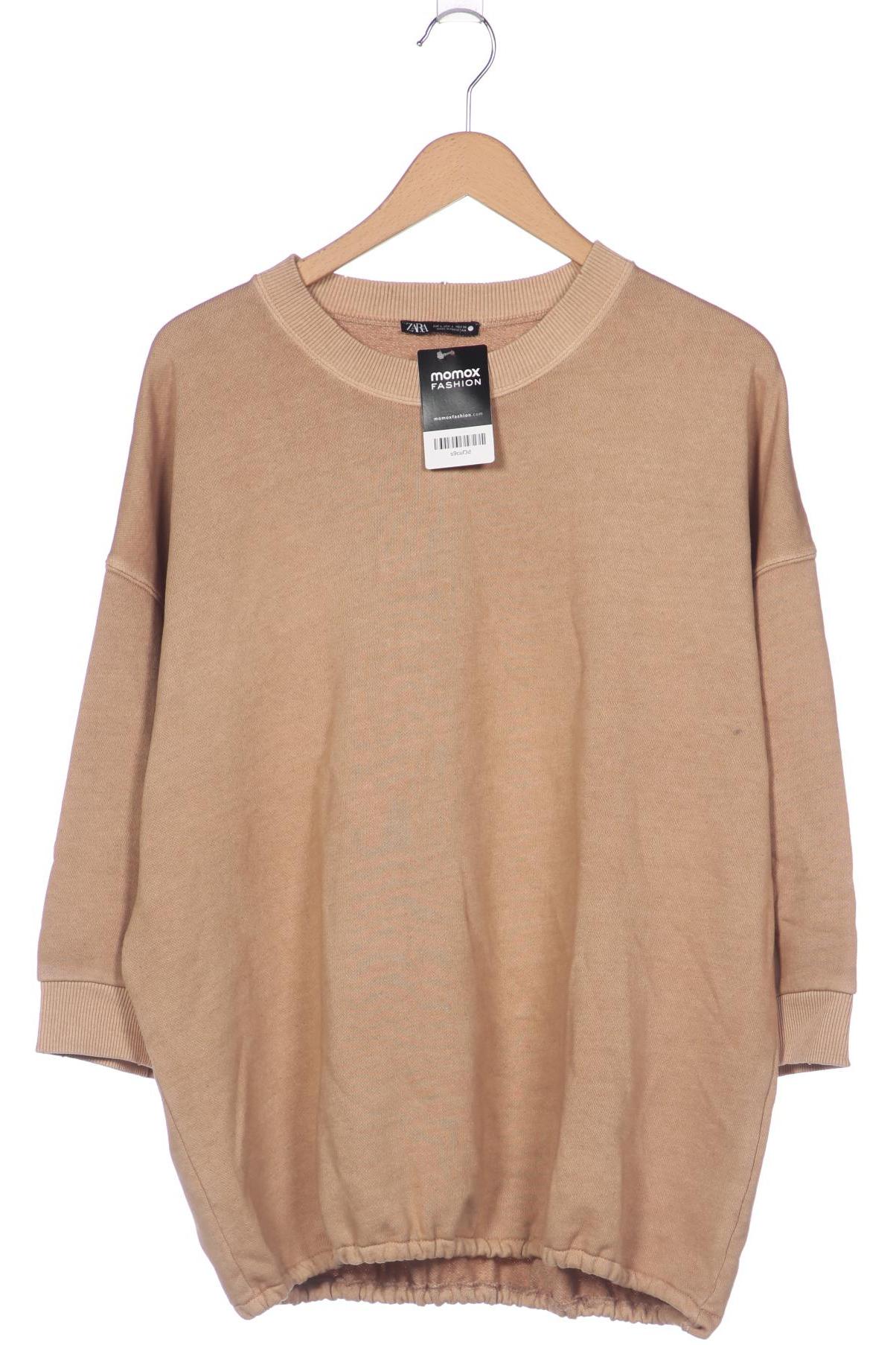 

Zara Damen Sweatshirt, beige, Gr. 42