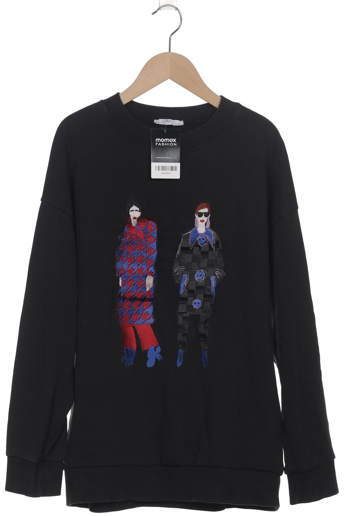 

Zara Damen Sweatshirt, schwarz, Gr. 38