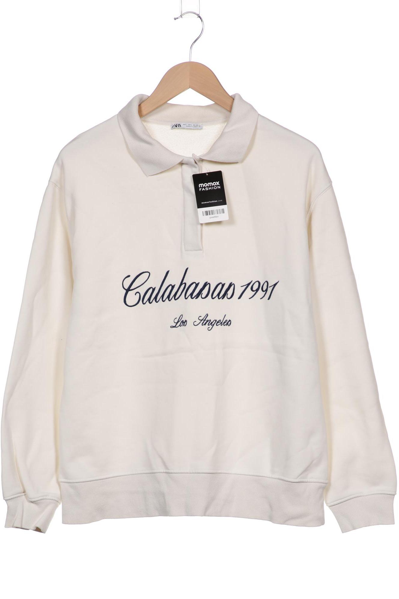 

ZARA Damen Sweatshirt, cremeweiß