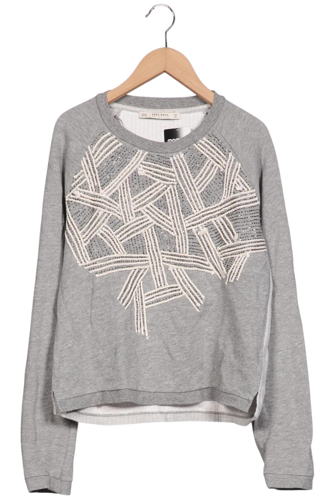 

Zara Damen Sweatshirt, grau, Gr. 34