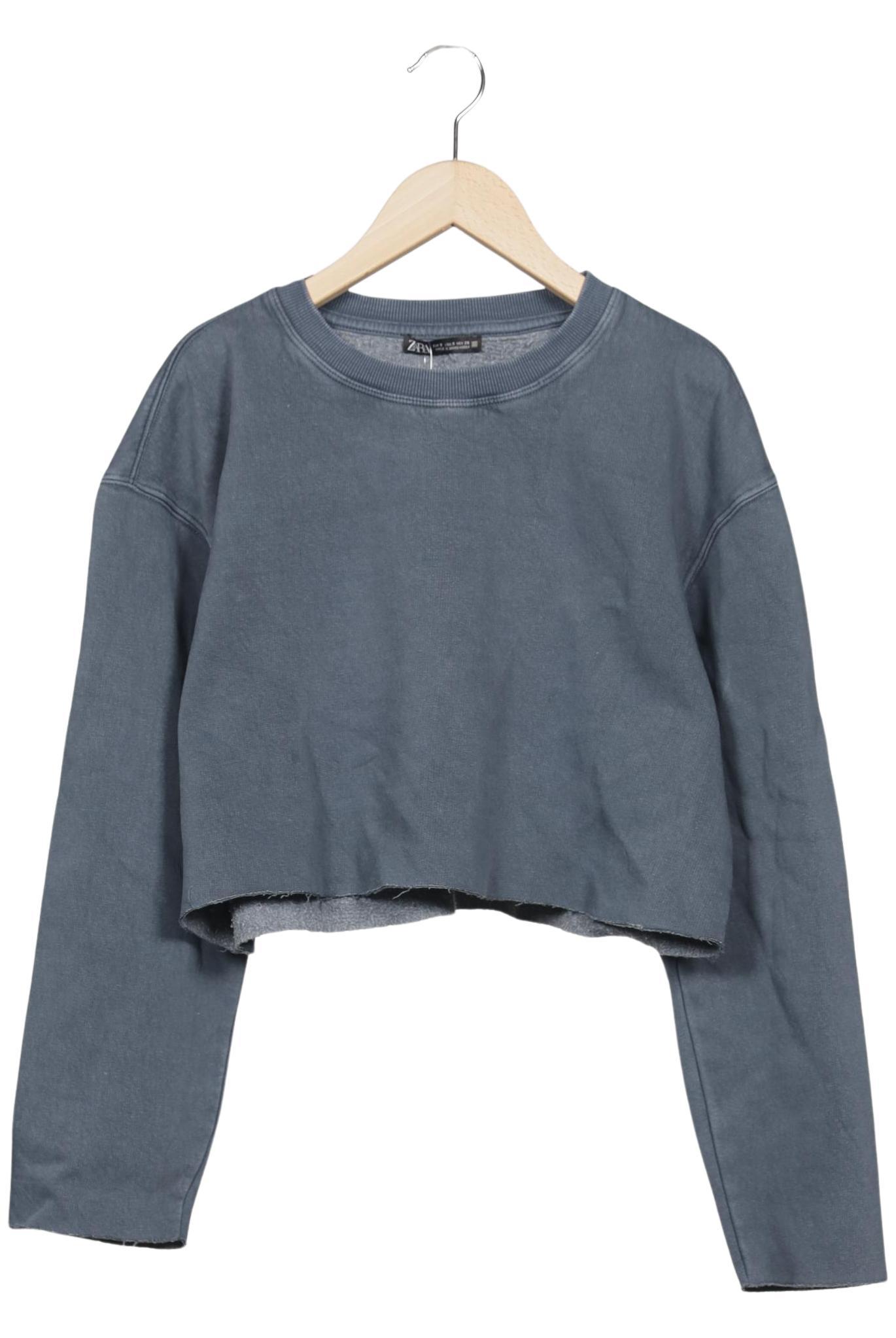 

Zara Damen Sweatshirt, blau, Gr. 36