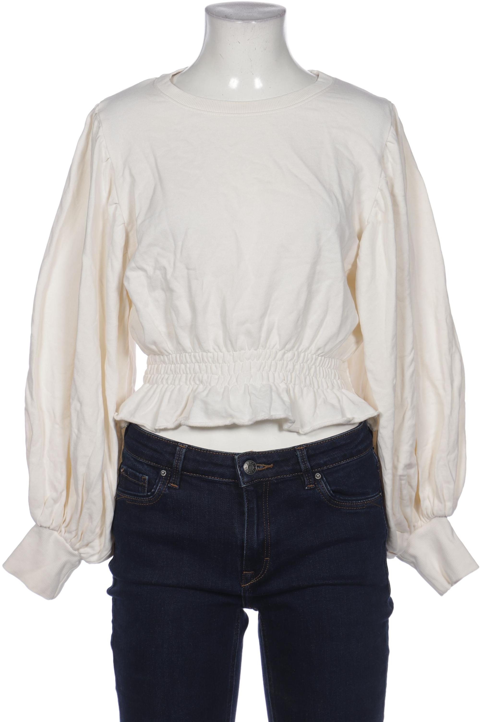 

Zara Damen Sweatshirt, cremeweiß, Gr. 36