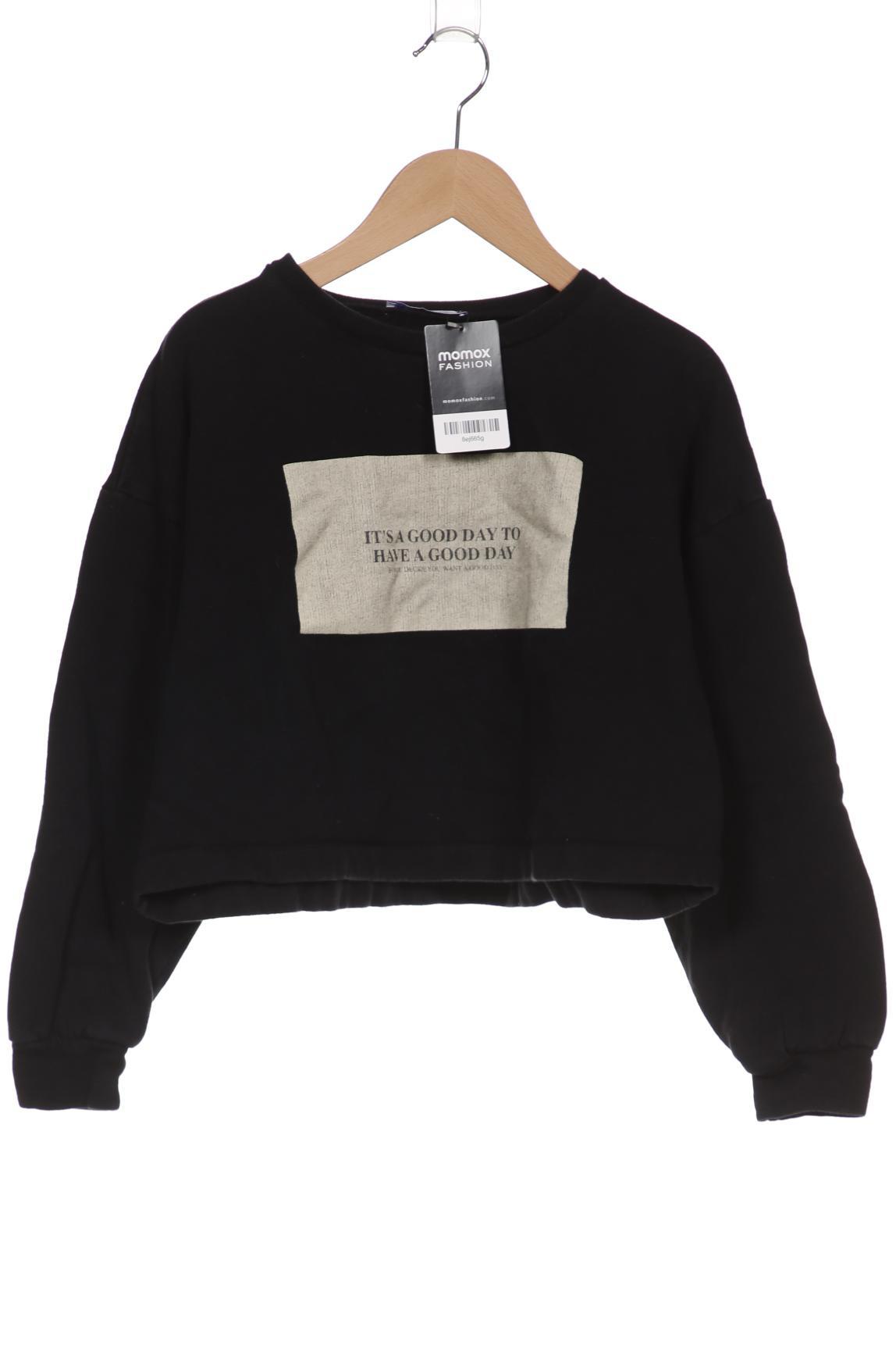 

ZARA Damen Sweatshirt, schwarz