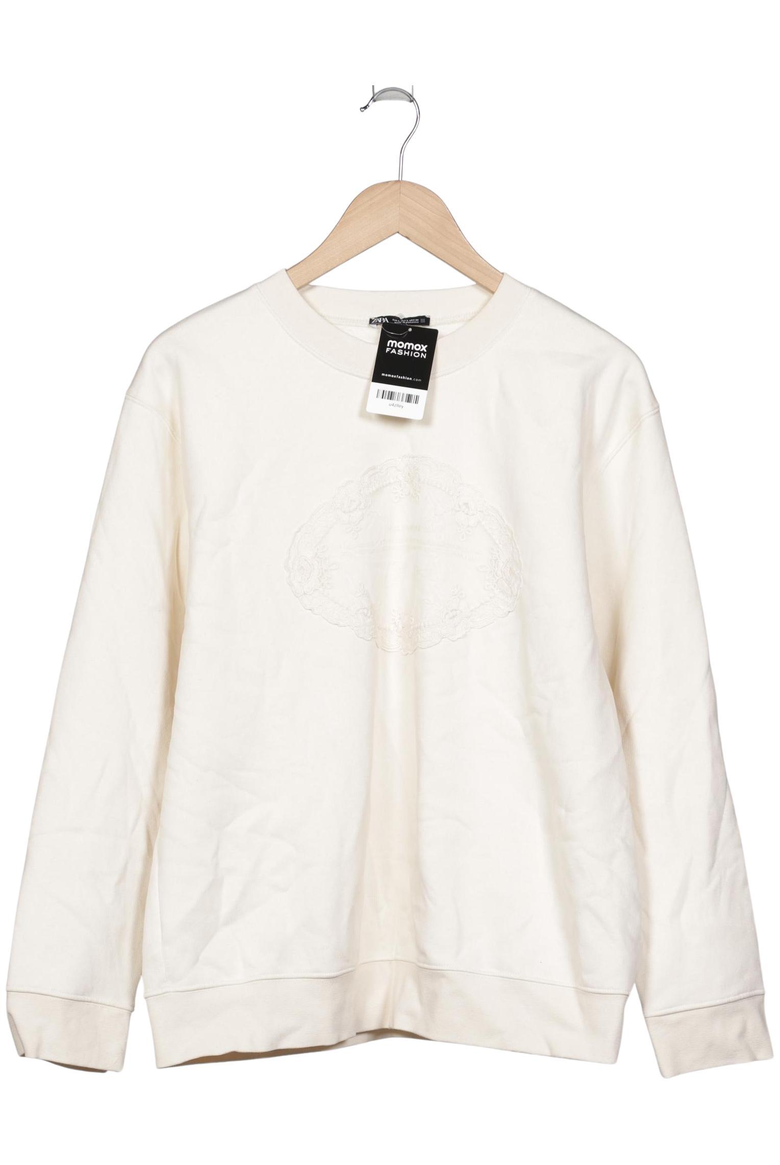 

Zara Damen Sweatshirt, cremeweiß, Gr. 42