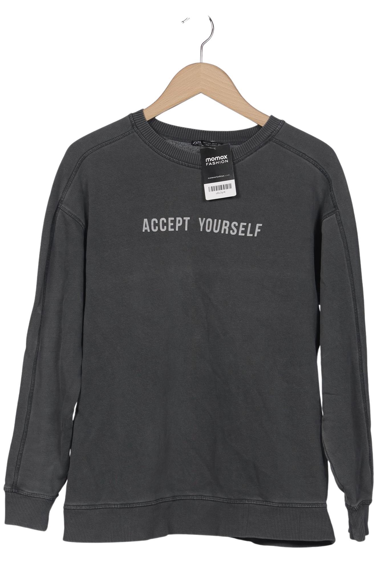 

Zara Damen Sweatshirt, grau, Gr. 36