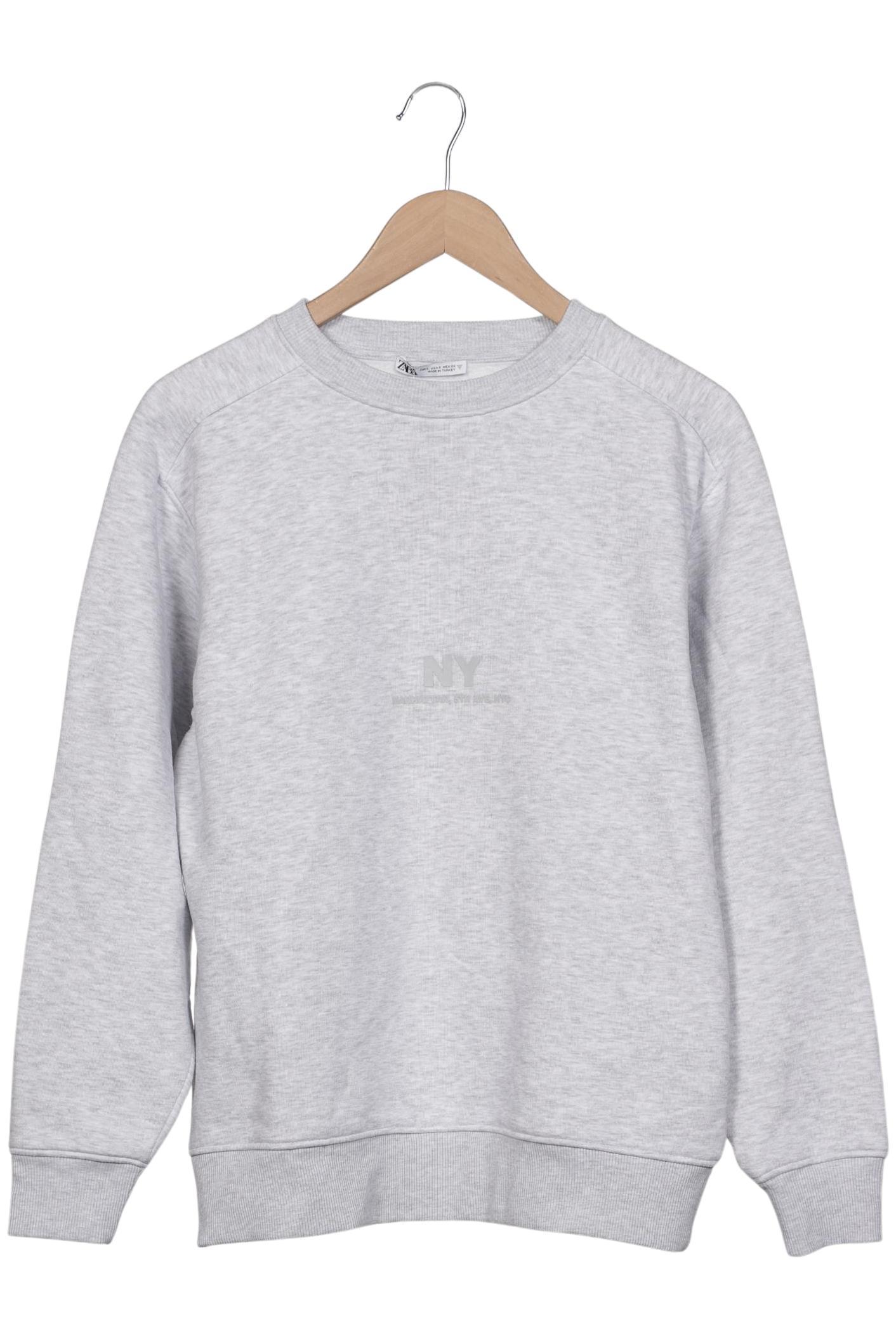 

Zara Damen Sweatshirt, grau, Gr. 36