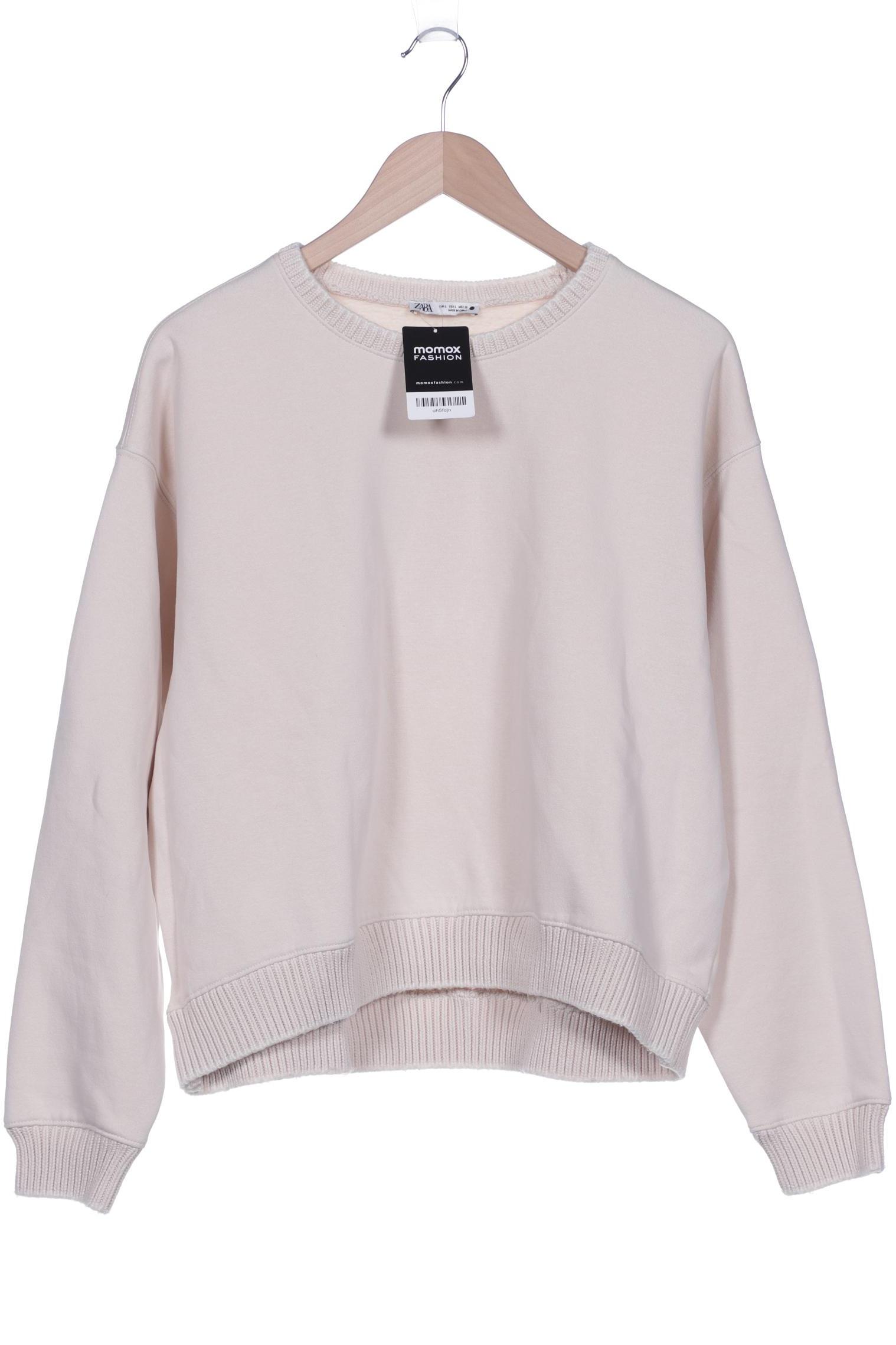 

ZARA Damen Sweatshirt, cremeweiß