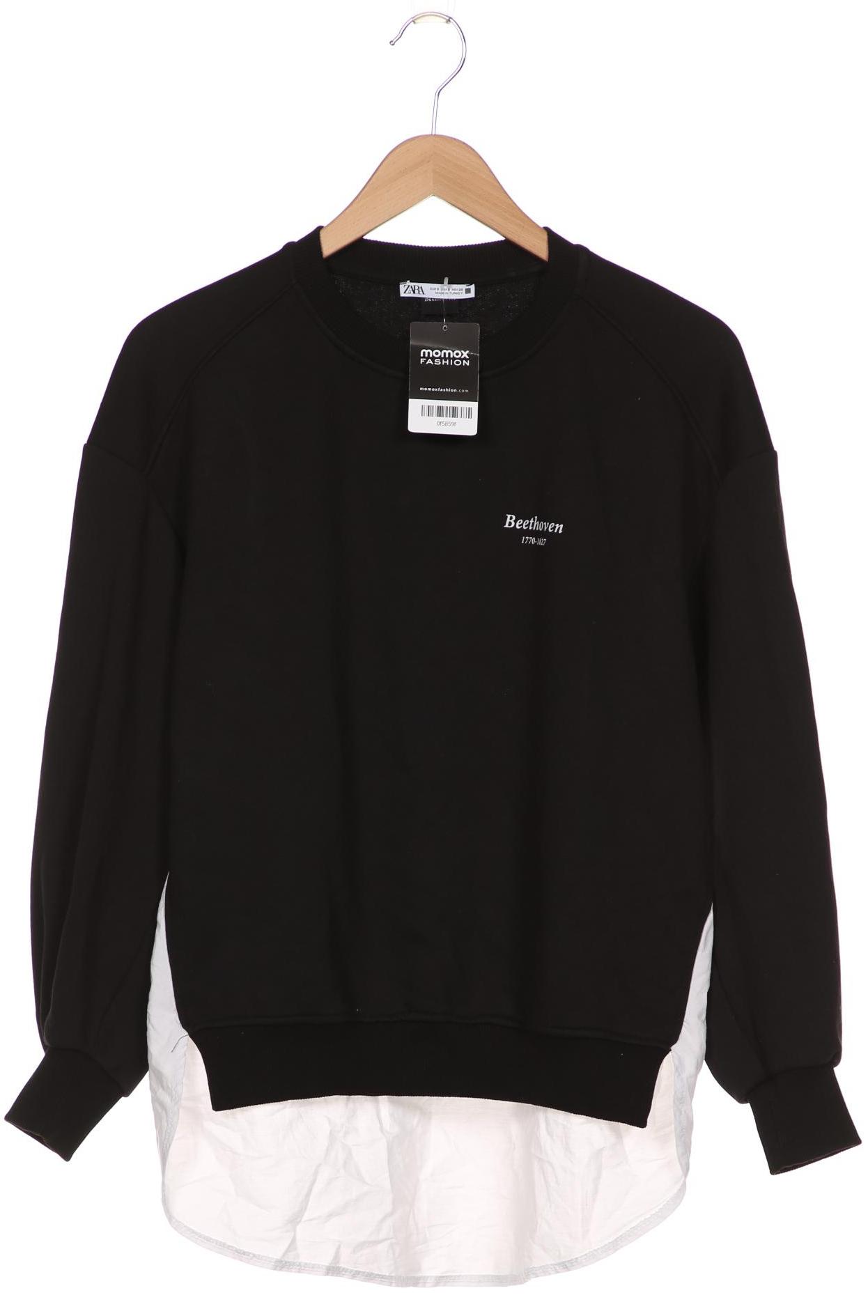 

ZARA Damen Sweatshirt, schwarz