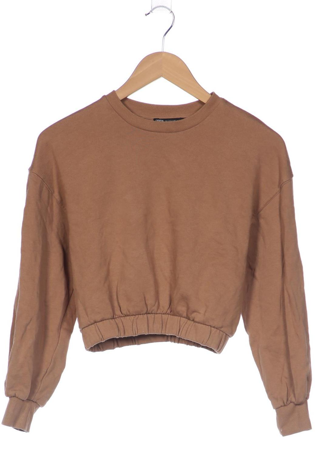 

ZARA Damen Sweatshirt, braun
