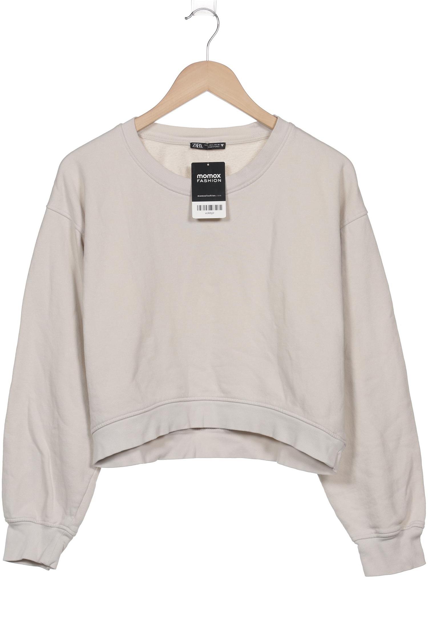 

Zara Damen Sweatshirt, cremeweiß, Gr. 42