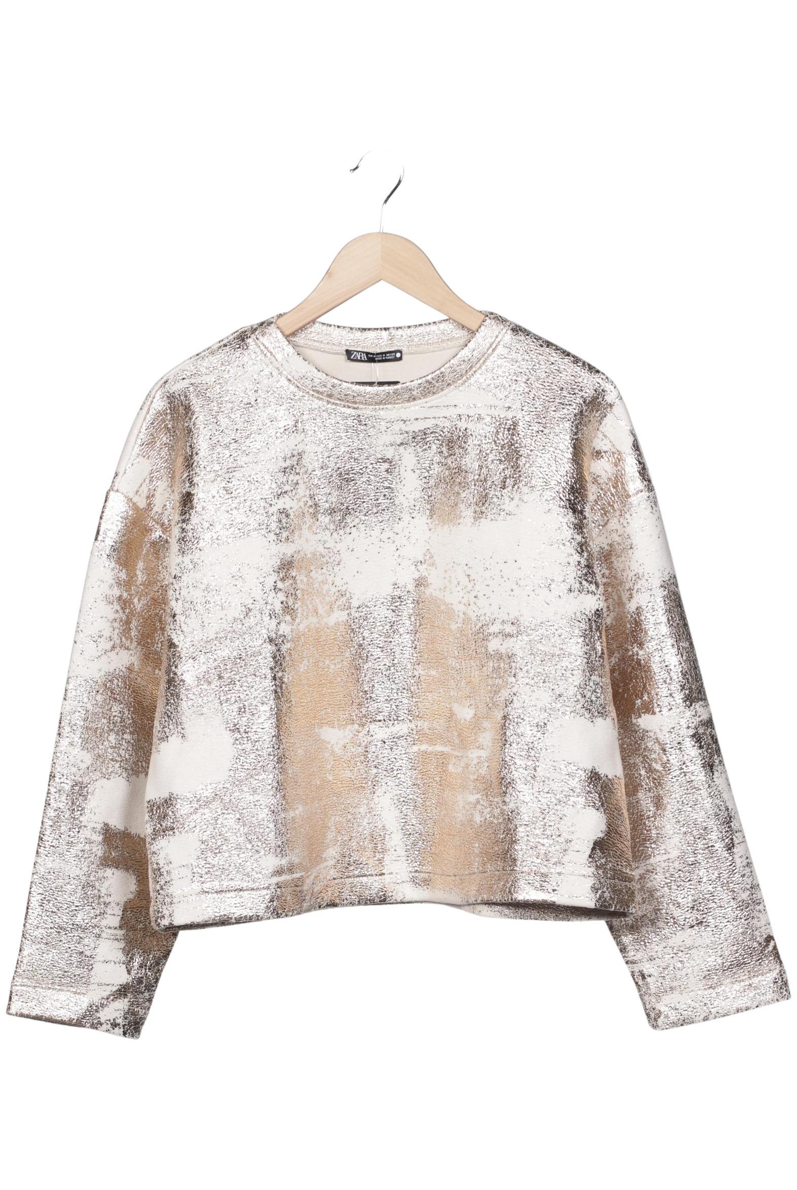 

Zara Damen Sweatshirt, beige, Gr. 38