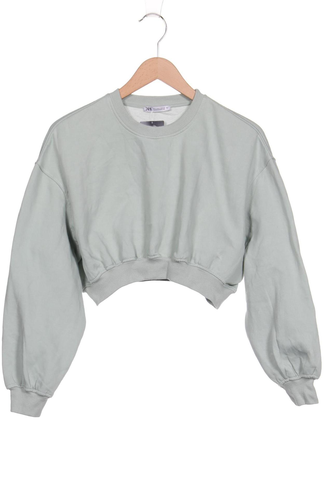

Zara Damen Sweatshirt, hellgrün, Gr. 36