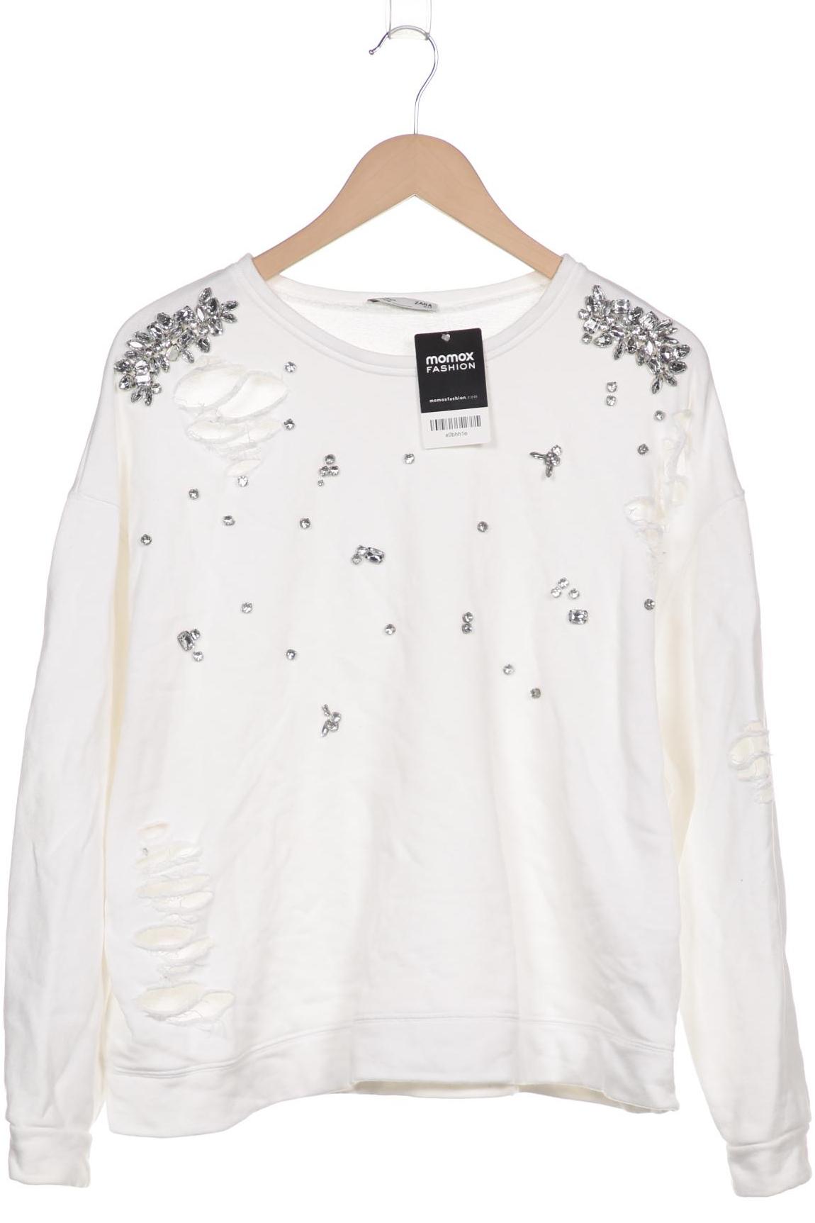 

ZARA Damen Sweatshirt, weiß
