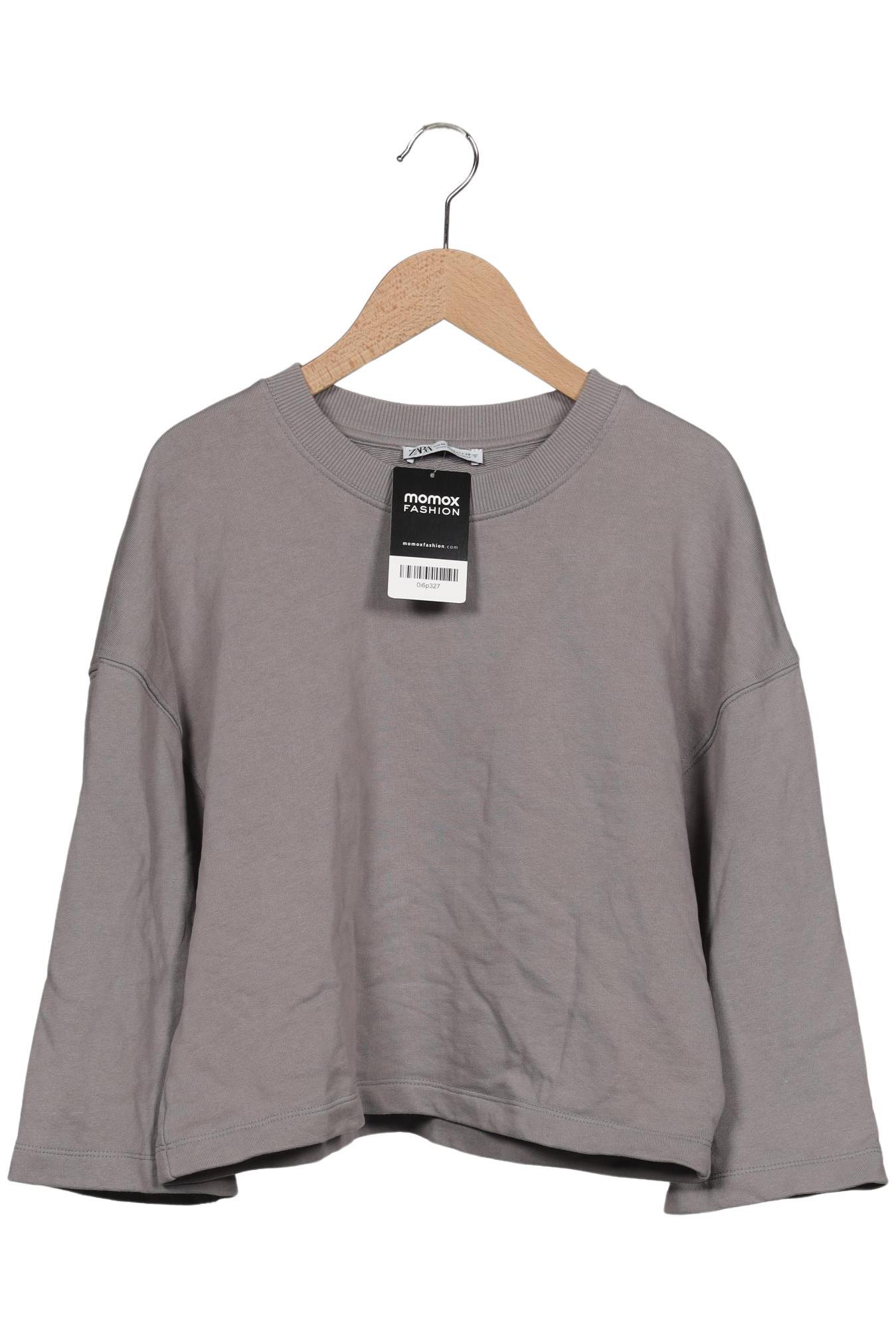 

Zara Damen Sweatshirt, grau, Gr. 38