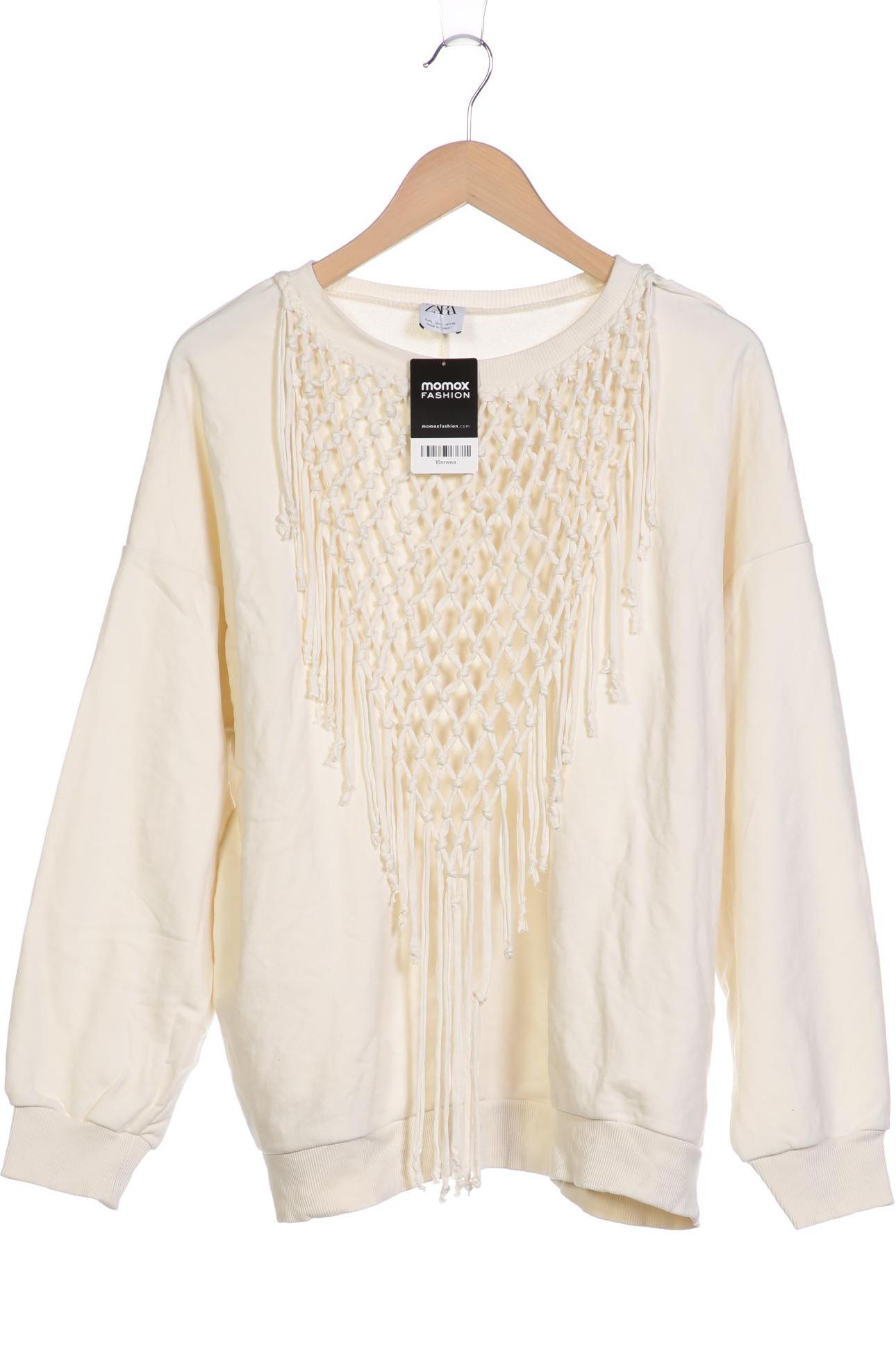 

Zara Damen Sweatshirt, cremeweiß, Gr. 42