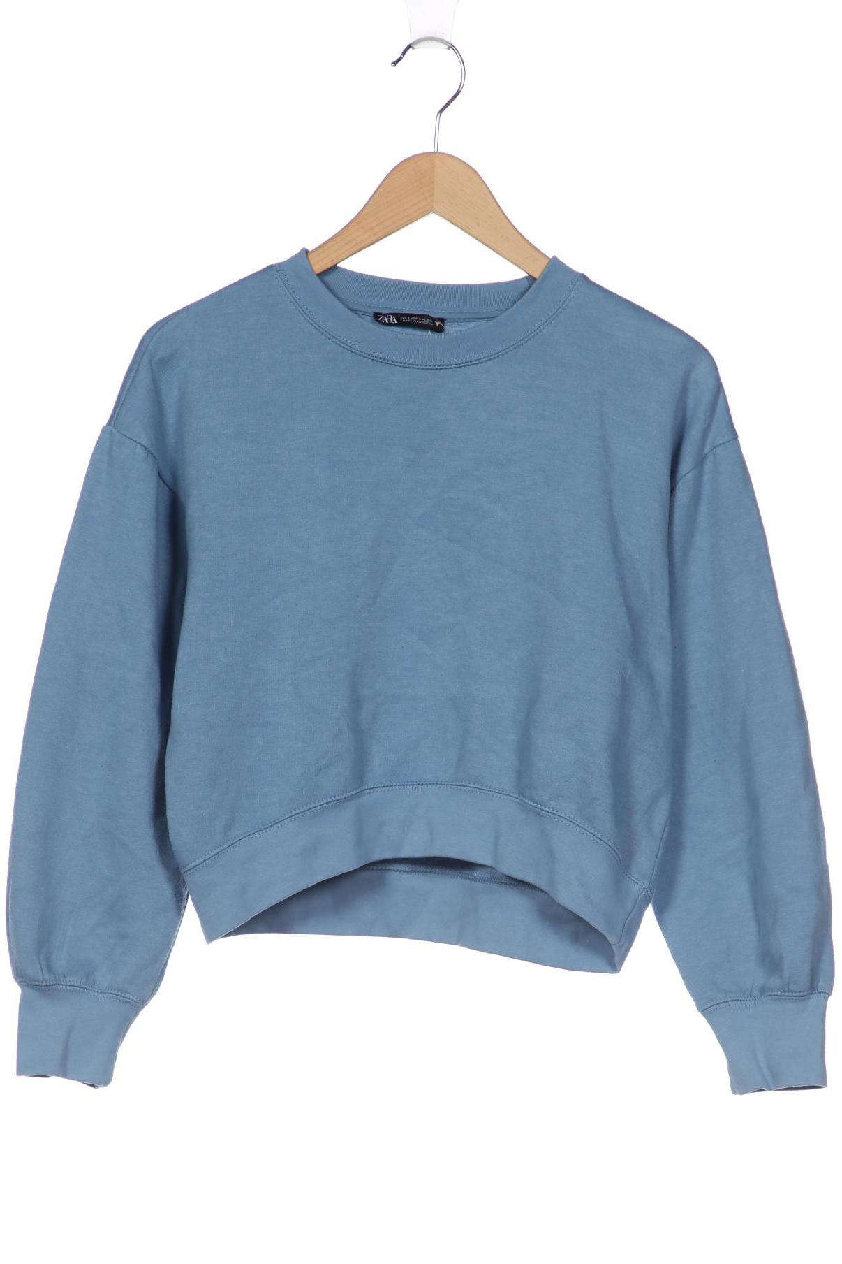 

Zara Damen Sweatshirt, blau, Gr. 36
