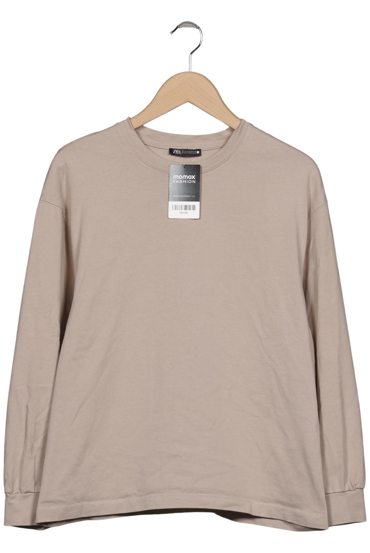 

Zara Damen Sweatshirt, beige, Gr. 36