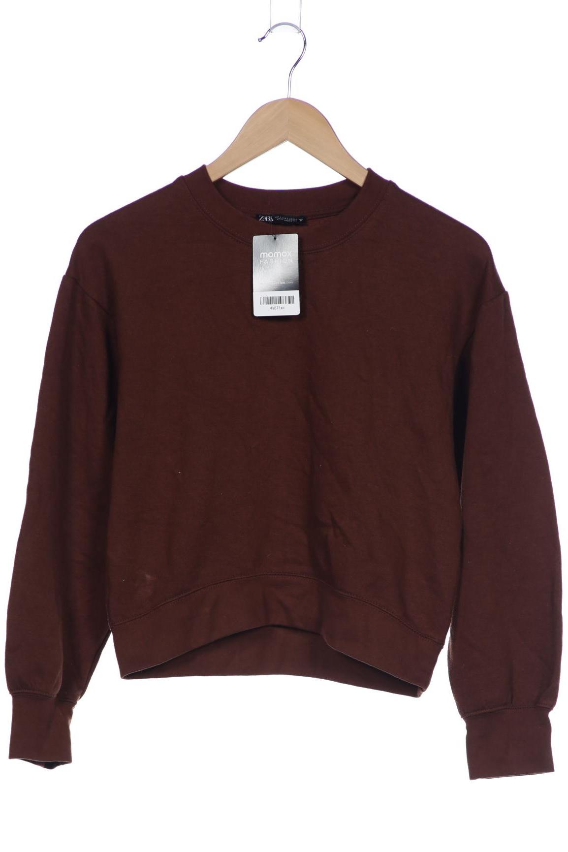 

Zara Damen Sweatshirt, braun, Gr. 36