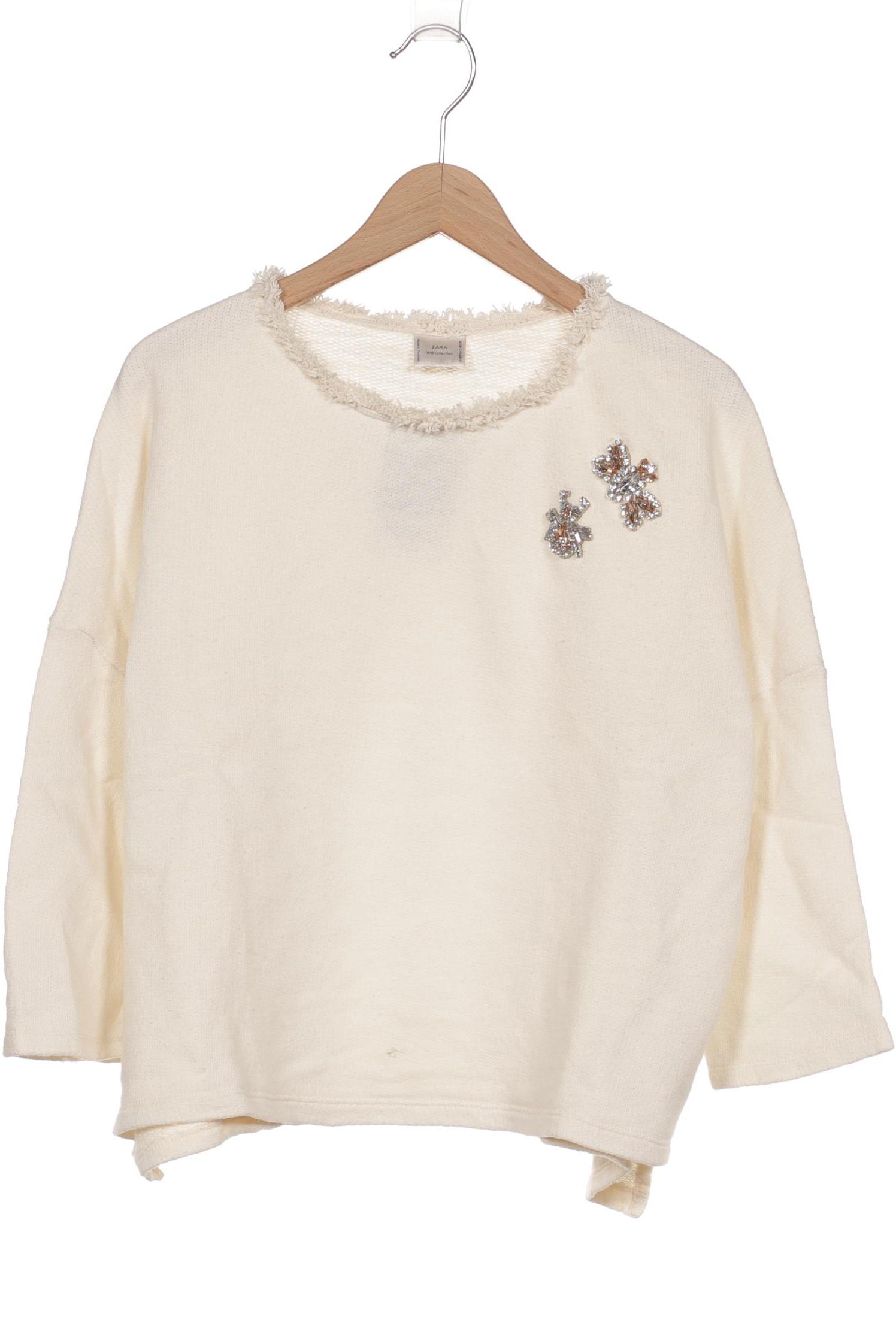

Zara Damen Sweatshirt, beige, Gr. 36