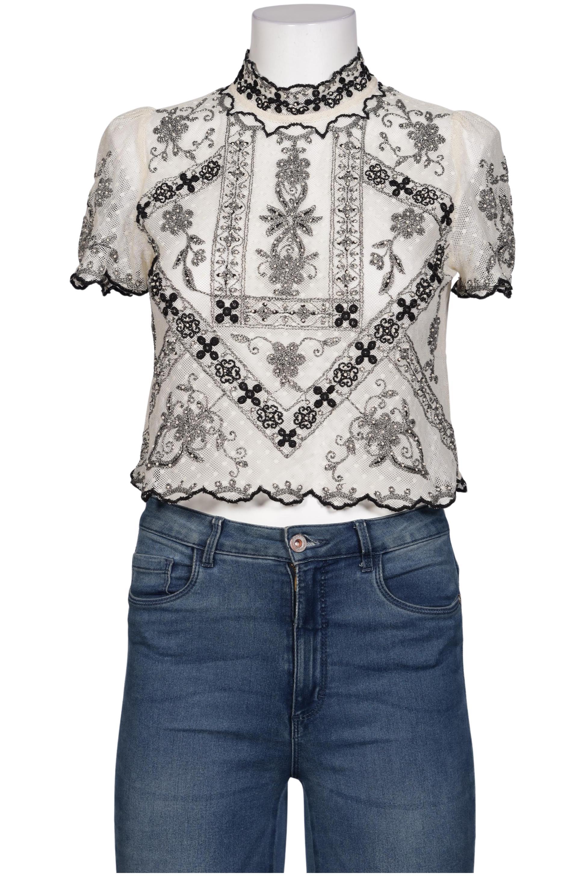 

Zara Damen T-Shirt, cremeweiß, Gr. 42