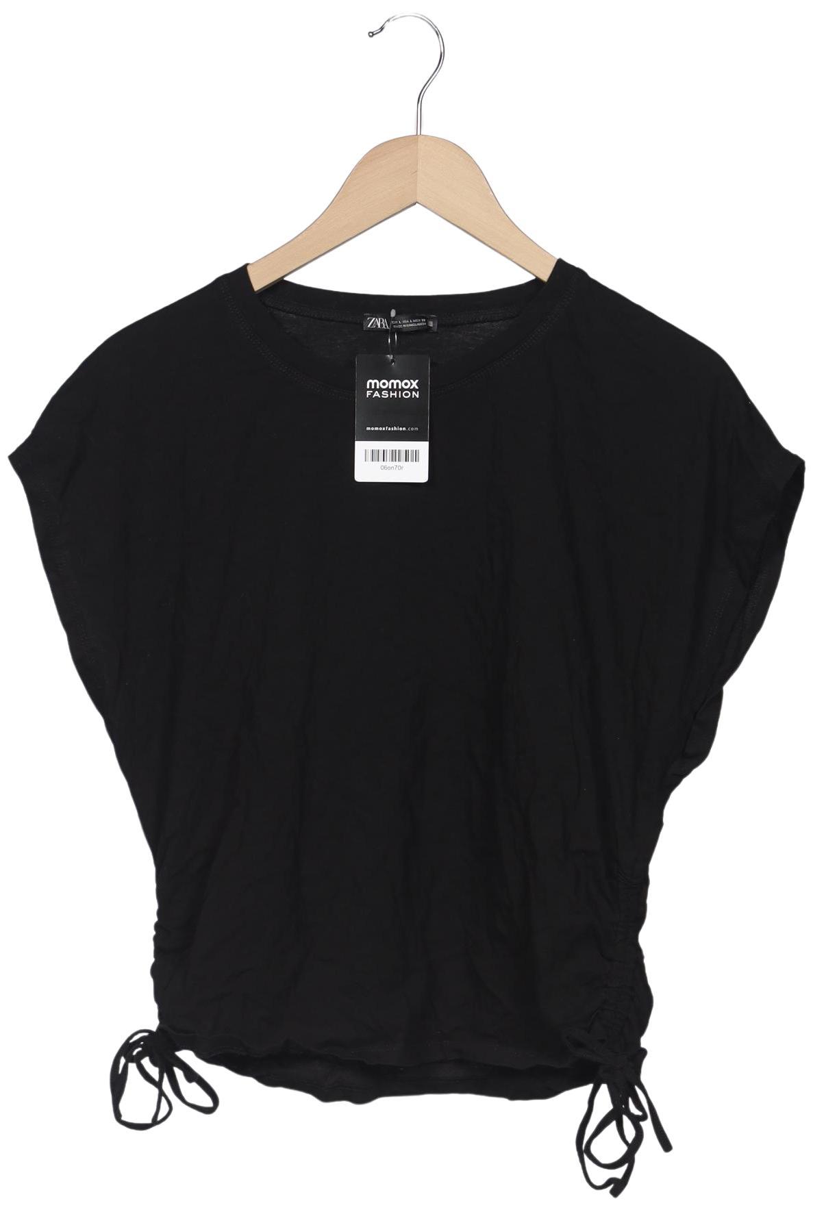 

Zara Damen T-Shirt, schwarz, Gr. 42