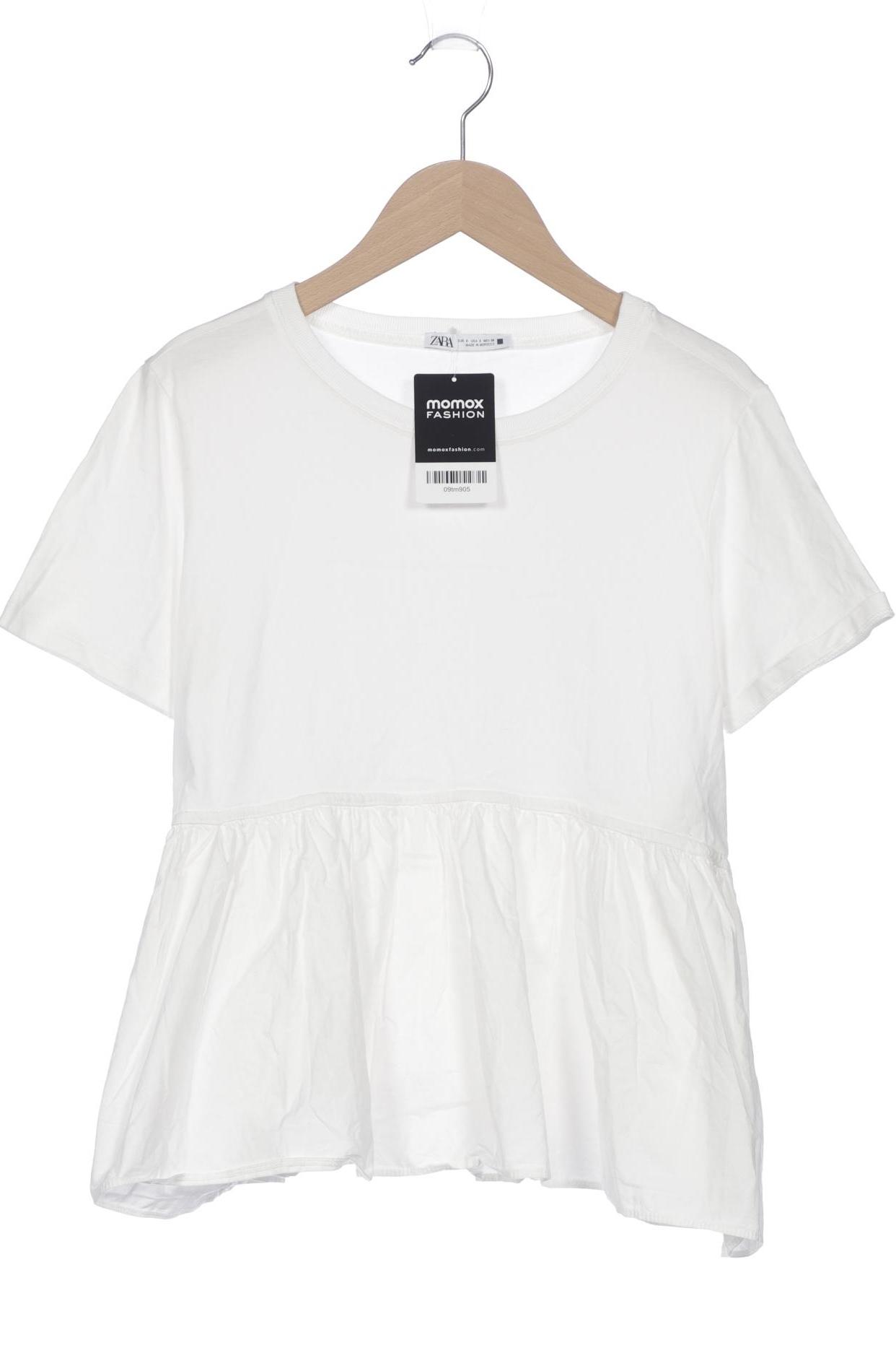 

Zara Damen T-Shirt, weiß, Gr. 36