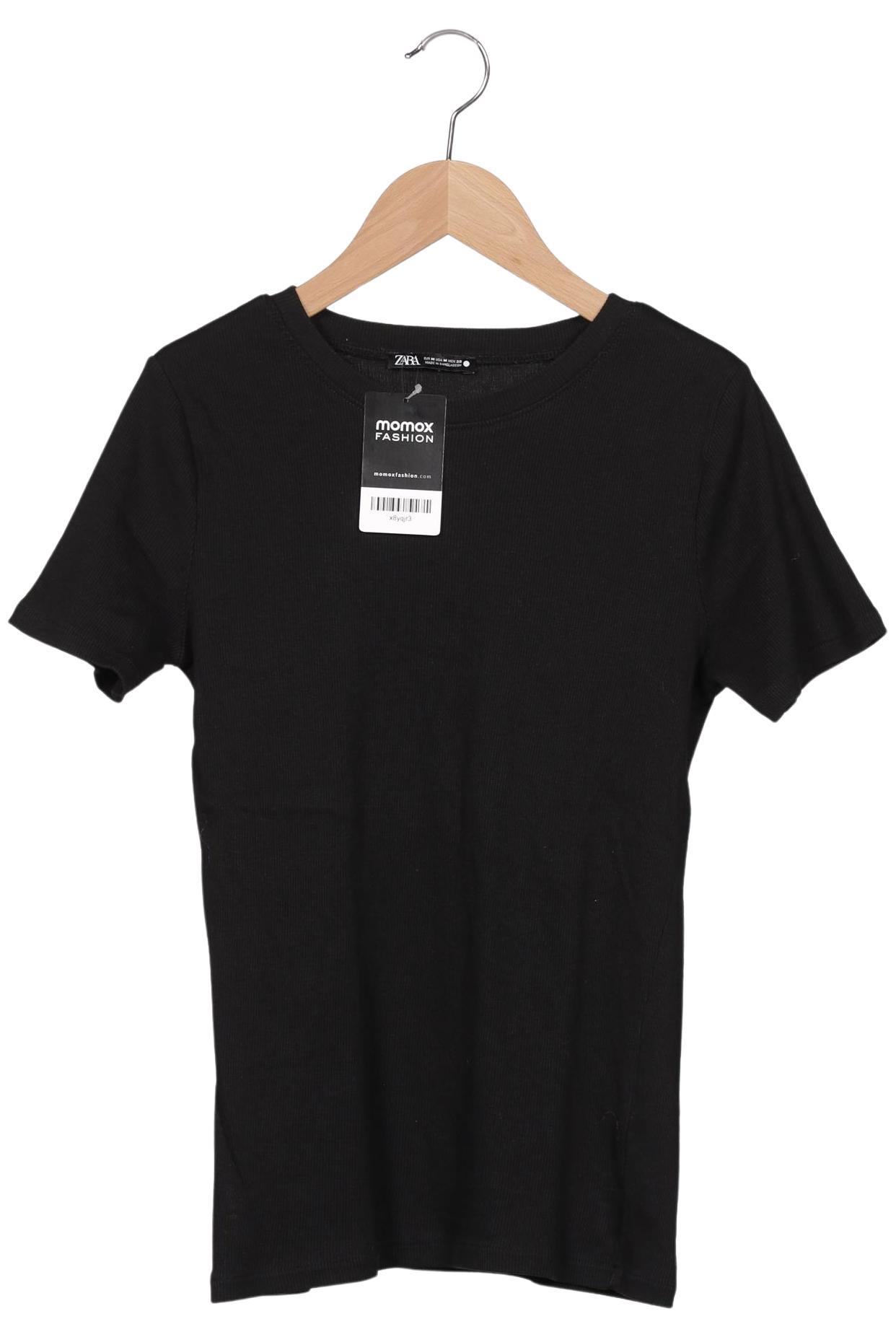 

Zara Damen T-Shirt, schwarz, Gr. 38