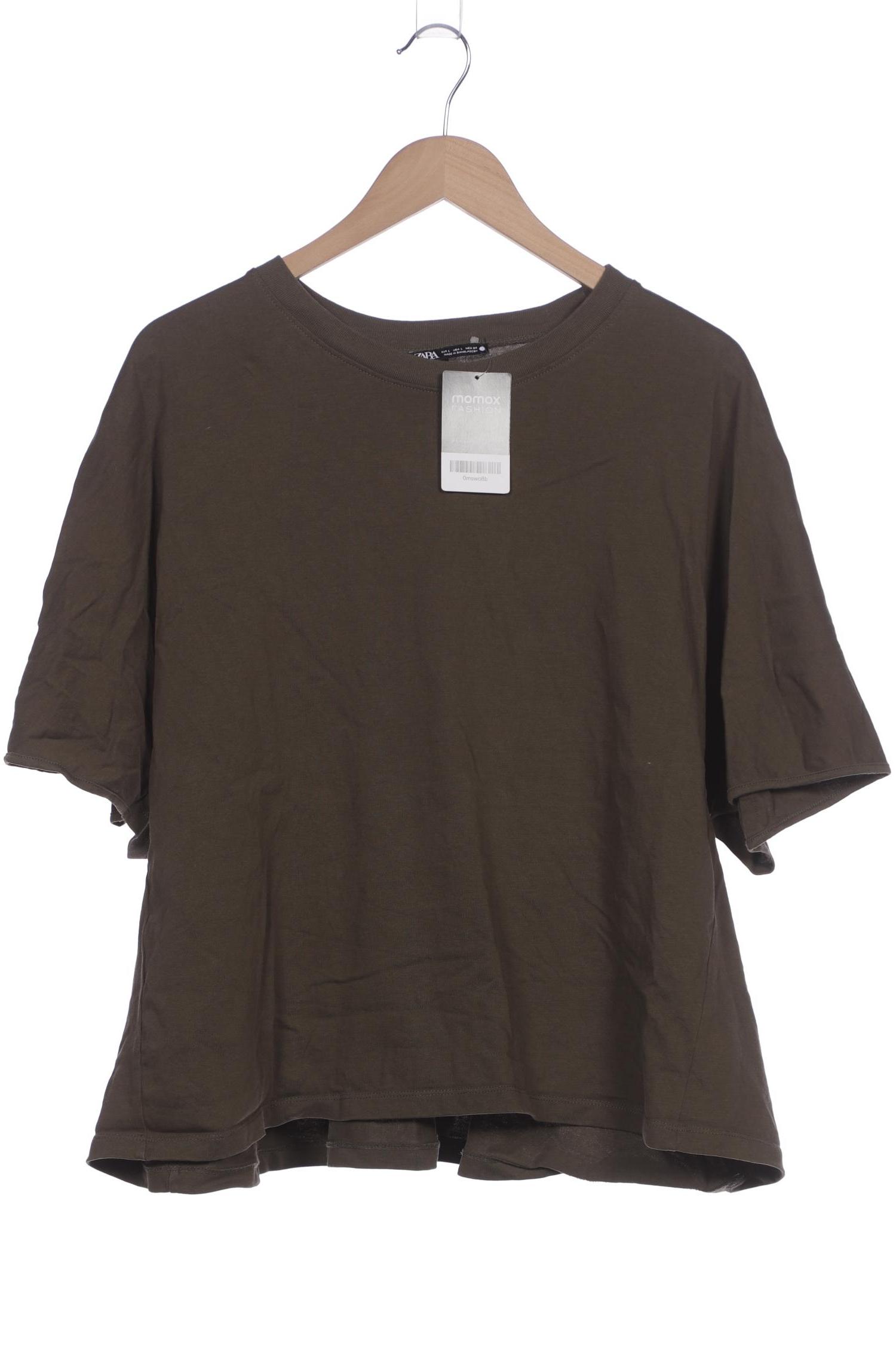 

Zara Damen T-Shirt, braun, Gr. 42
