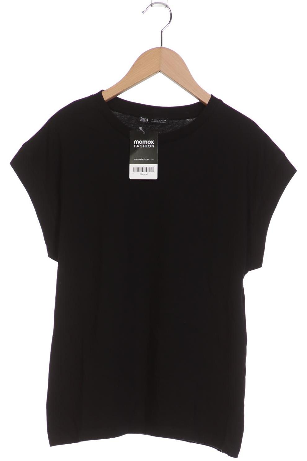 

Zara Damen T-Shirt, schwarz, Gr. 38