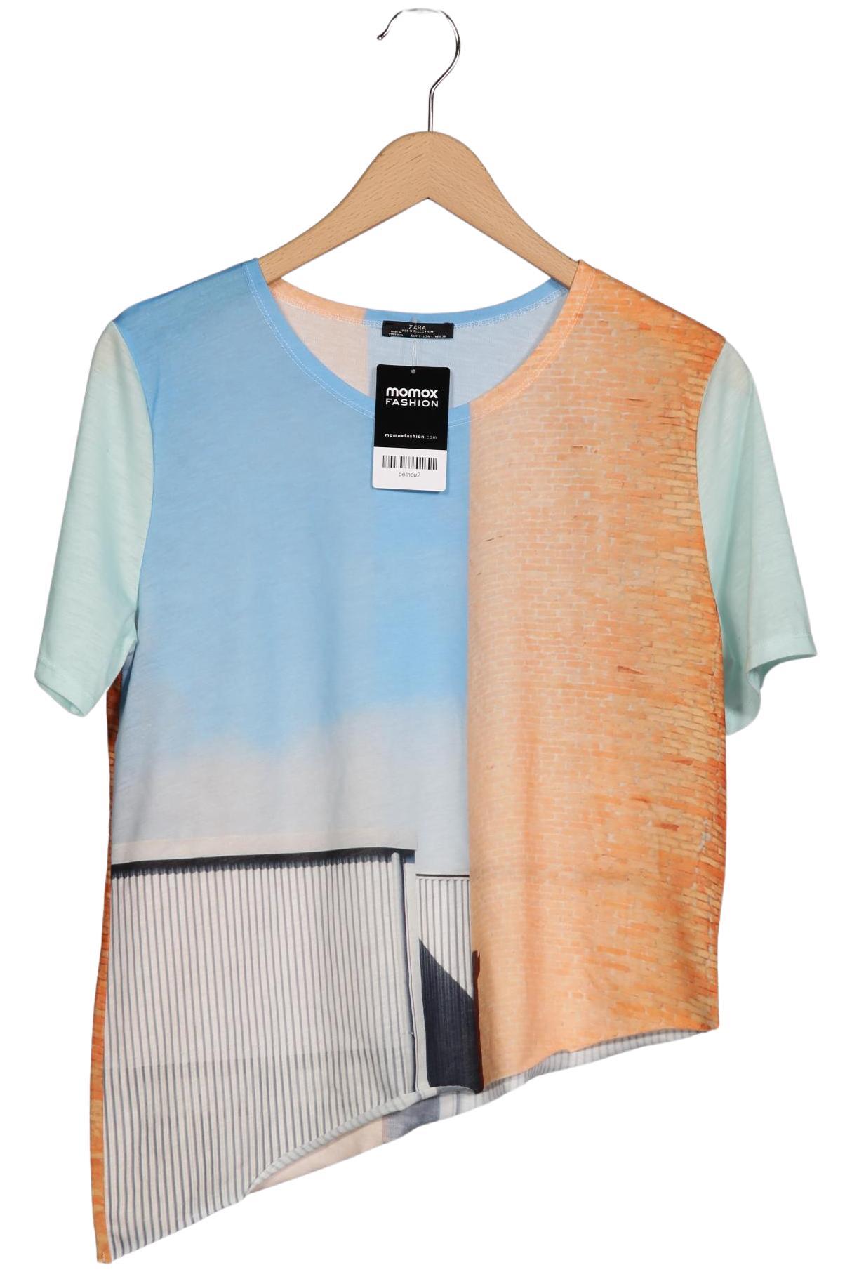 

Zara Damen T-Shirt, mehrfarbig, Gr. 42