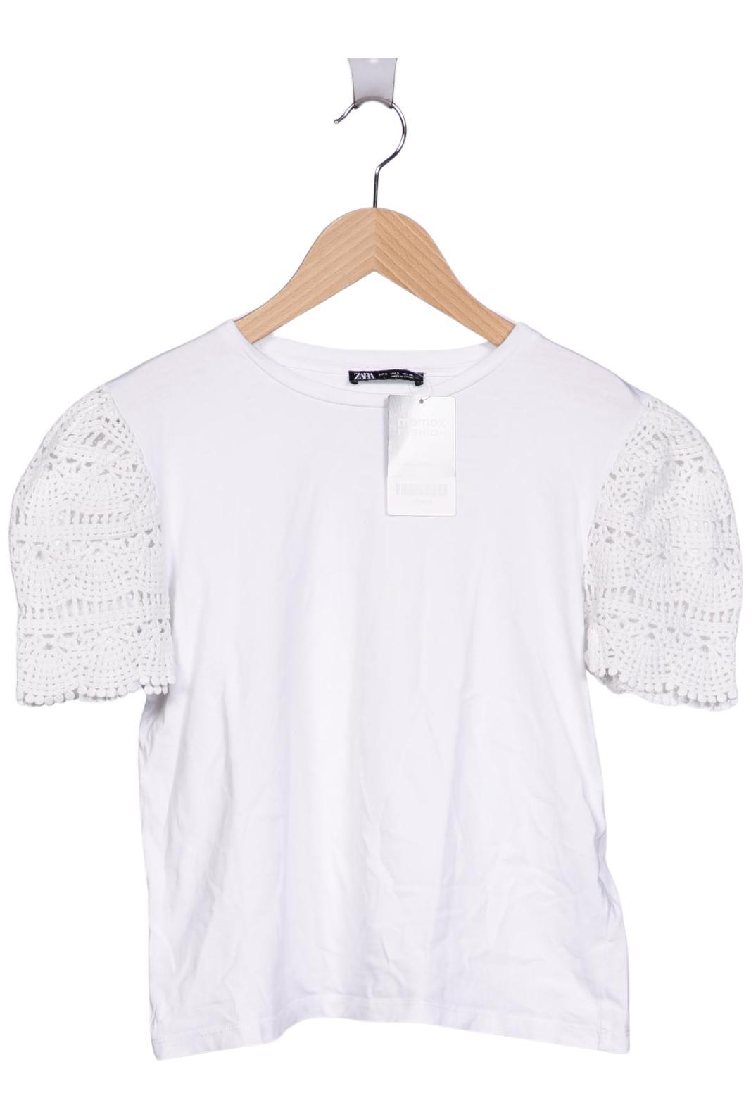 

Zara Damen T-Shirt, weiß, Gr. 36